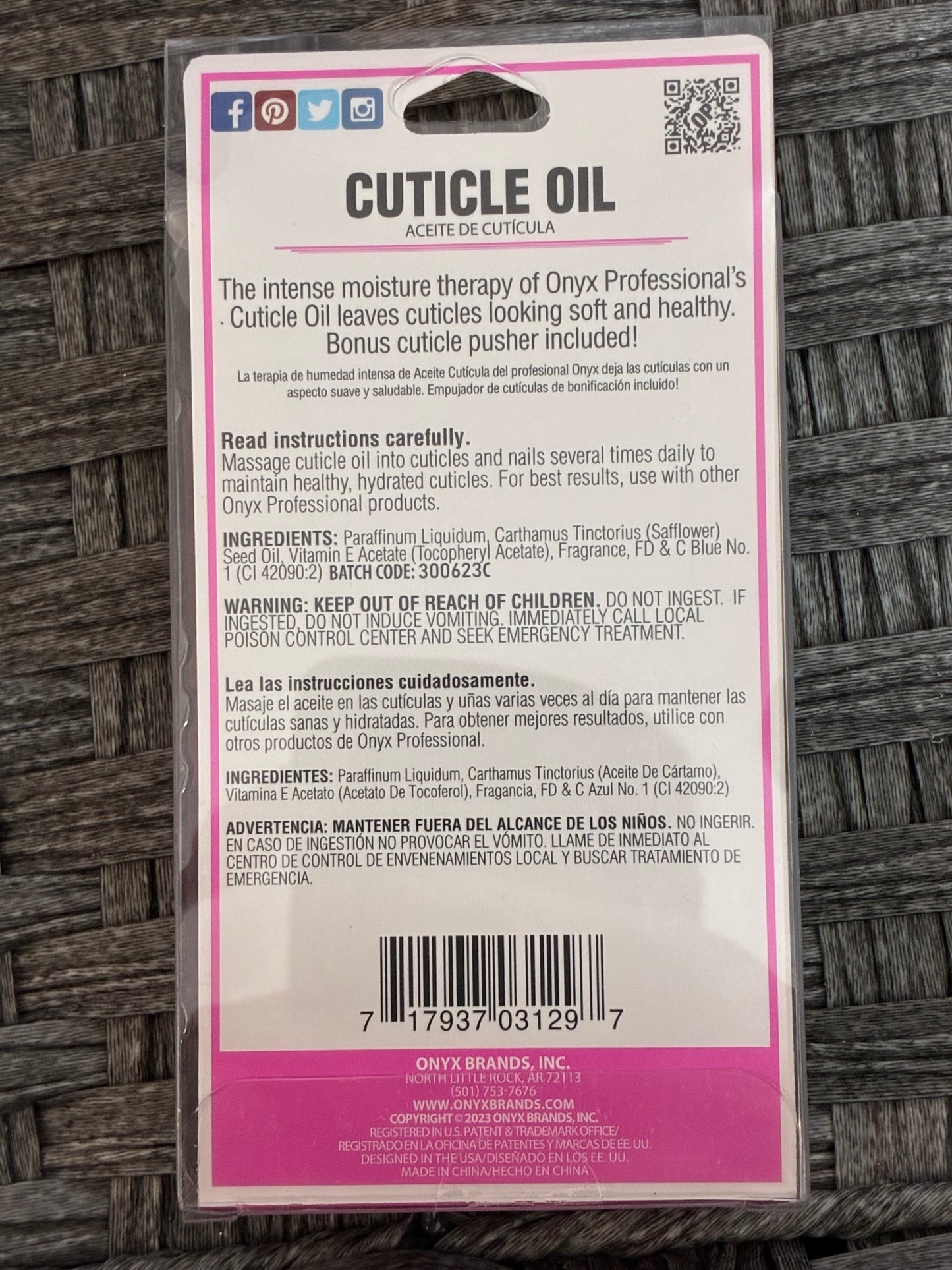 ONYX PROFESSIONAL CUTICLE OIL SET
