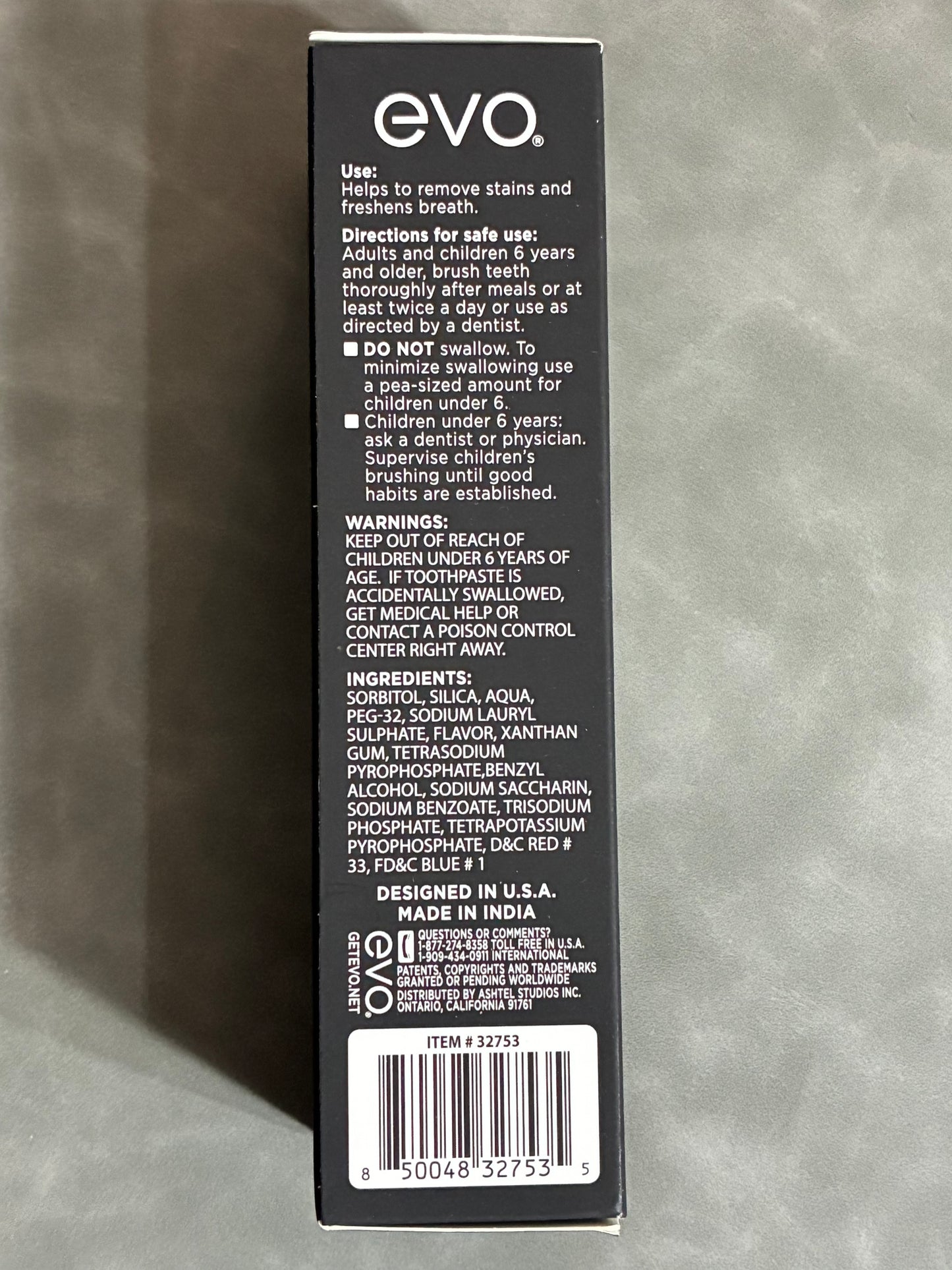 EVO PURPLE TOOTHPASTE - PEPPERMINT