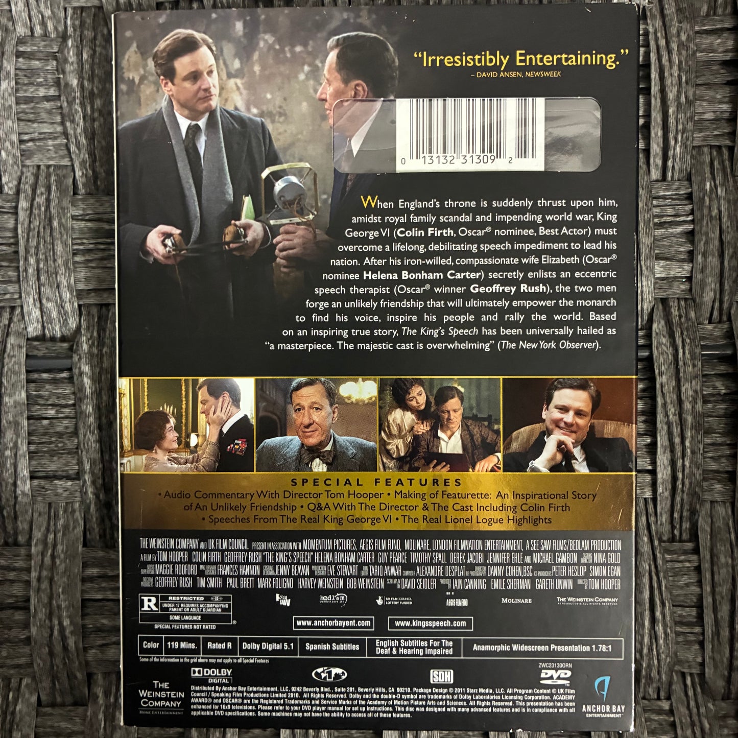 THE KINGS SPEECH - DVD - SEALED