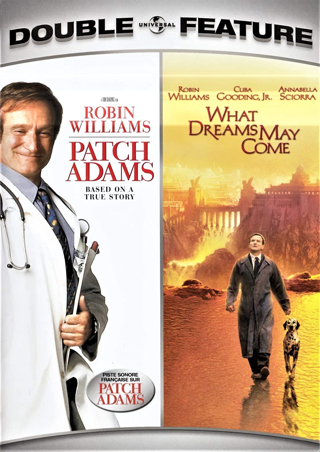 PATCH ADAMS/WHAT DREAMS MAY COME (DVD, 2007) ROBIN WILLIAMS DOUBLE FEAT - SEALED