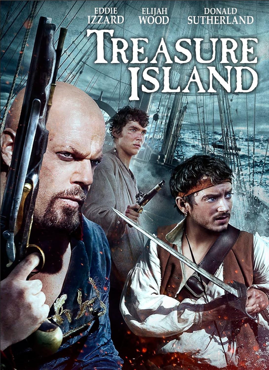 TREASURE ISLAND (DVD, 2012, WIDESCREEN) DONALD SUTHERLAND, EDDIE IZZARD - SEALED