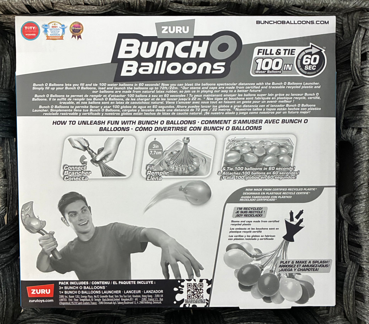 ZURU BUNCHO BALLOONS LAUNCHER WITH 100 SELF SEALING WATER BALLOONS