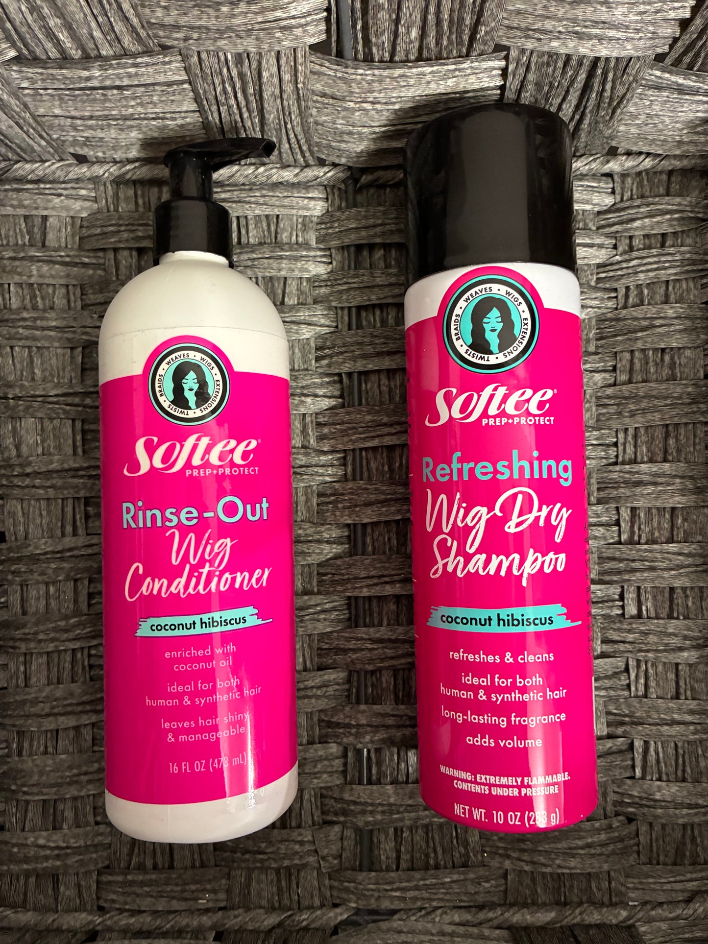 SOFTEE WIG SET COCONUT HIBISCUS CONDITION AND DRY SHAMPOO