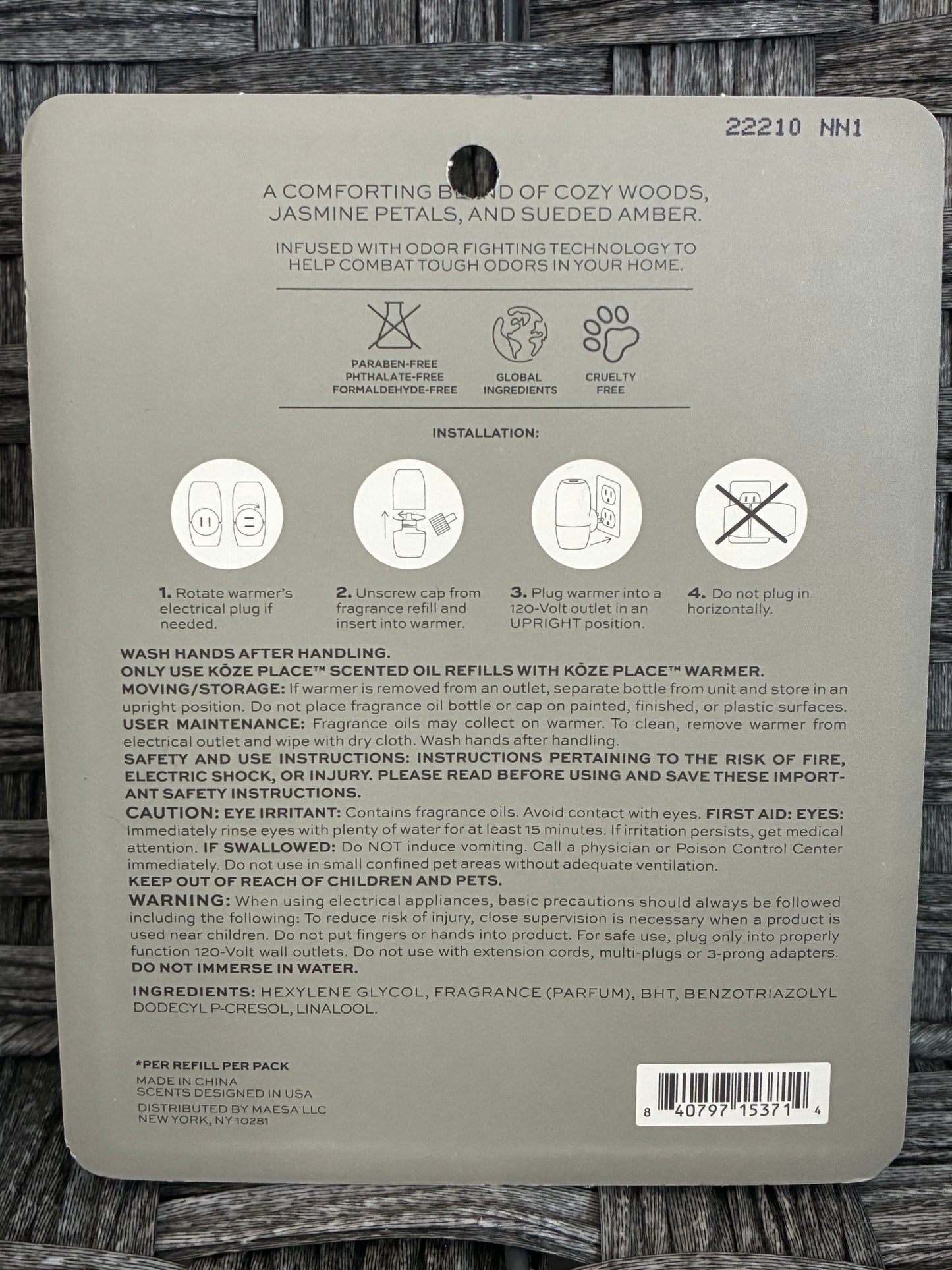 KOZE PLACE 2 SCENTED OIL REFILLS