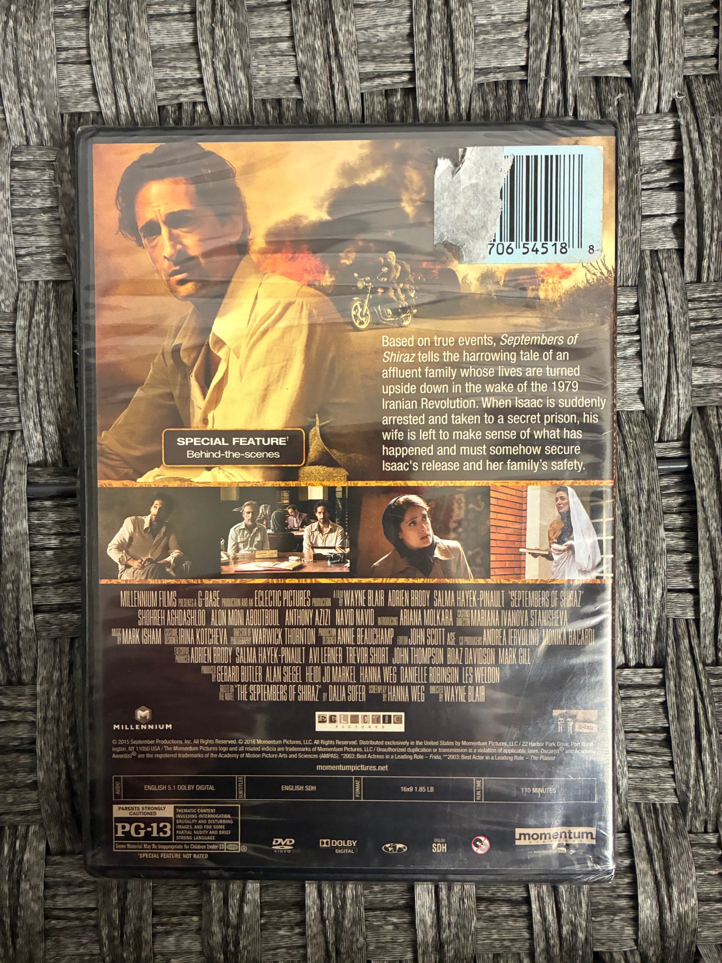 SEPTEMBERS OF SHIRAZ - DVD - SEALED
