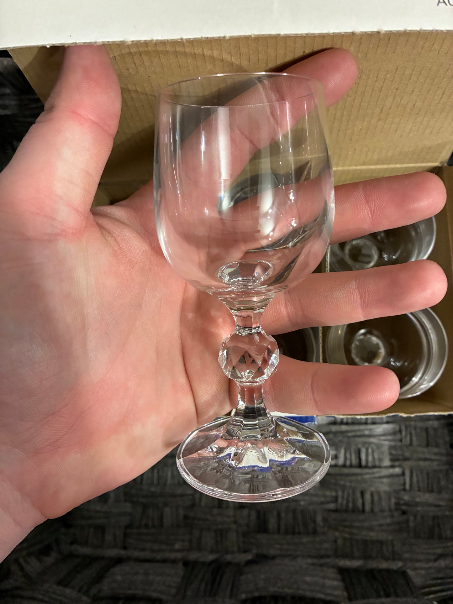 BOHEMIA CLAUDIA CRYSTAL CORDIAL GLASSES SET OF 6