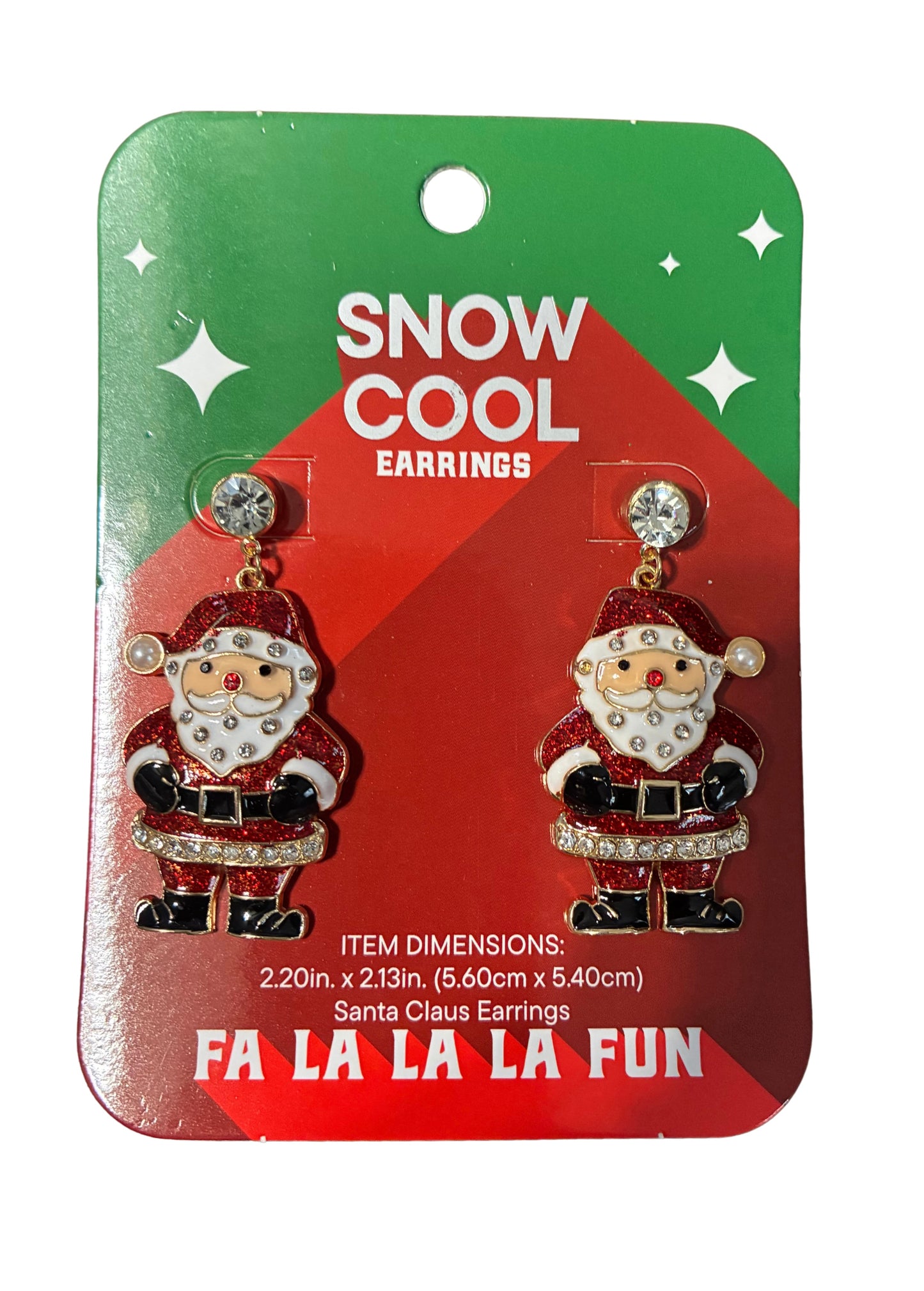 SNOW COOL SANTA EARRINGS