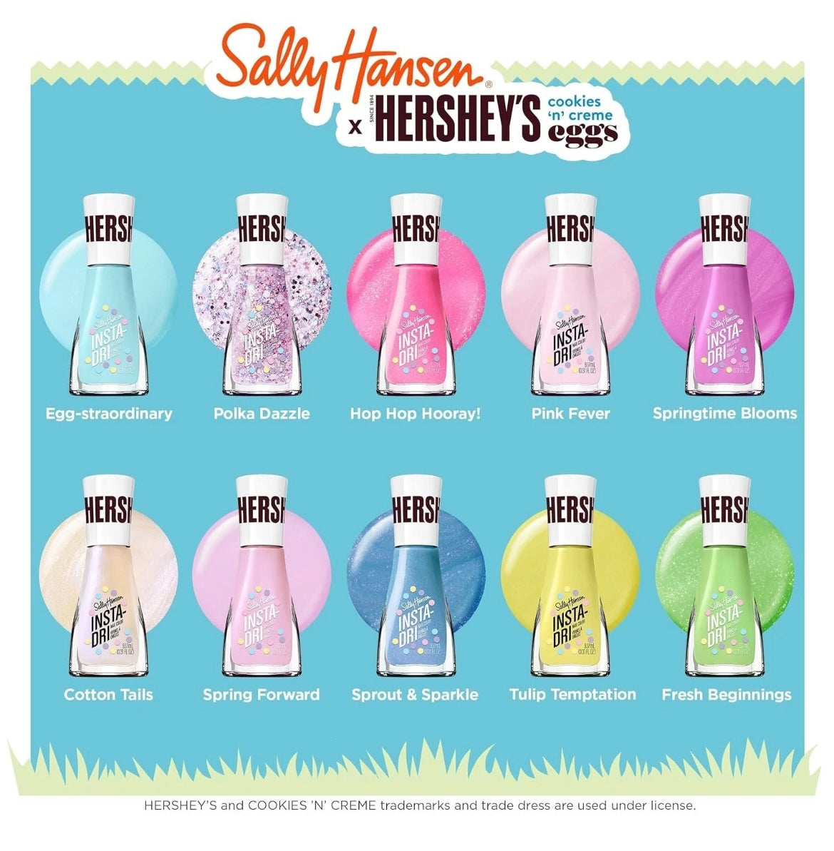 SALLY HANSEN X HERSHEY’S COOKIES ‘N’ CREME EGGS NAIL POLISH