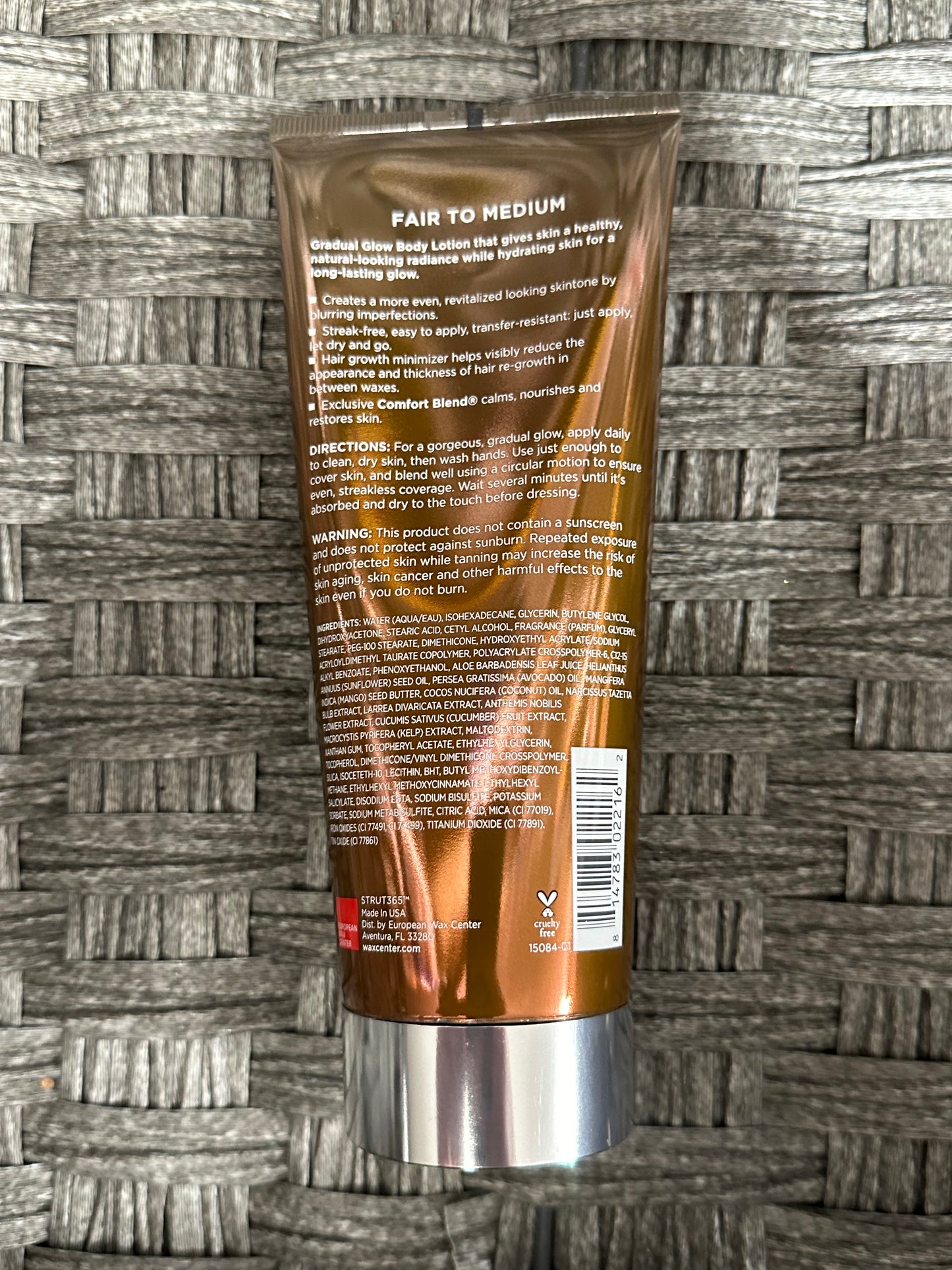 Glow It Gradual Glow Body Lotion Fair To Medium Hair Growth Minimizer 6.7 FL OZ