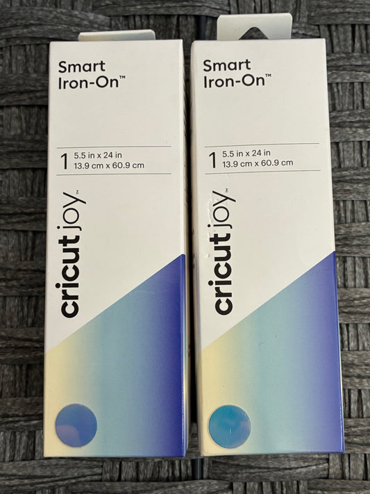 2x CricutJoy Smart Iron-On Vinyl 5.5” x 24”