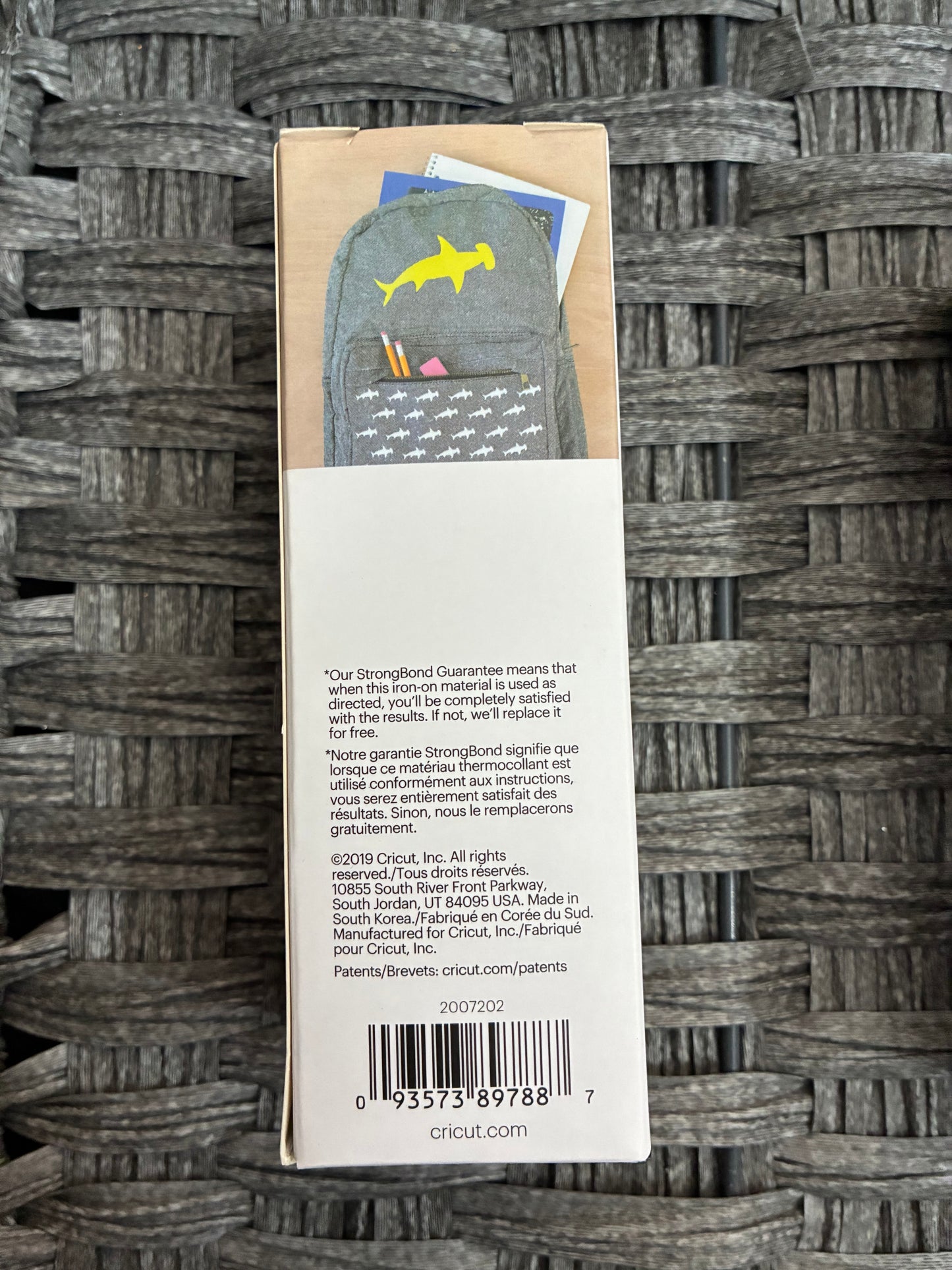 2x CricutJoy Smart Iron-On Vinyl Black 5.5” x 24”