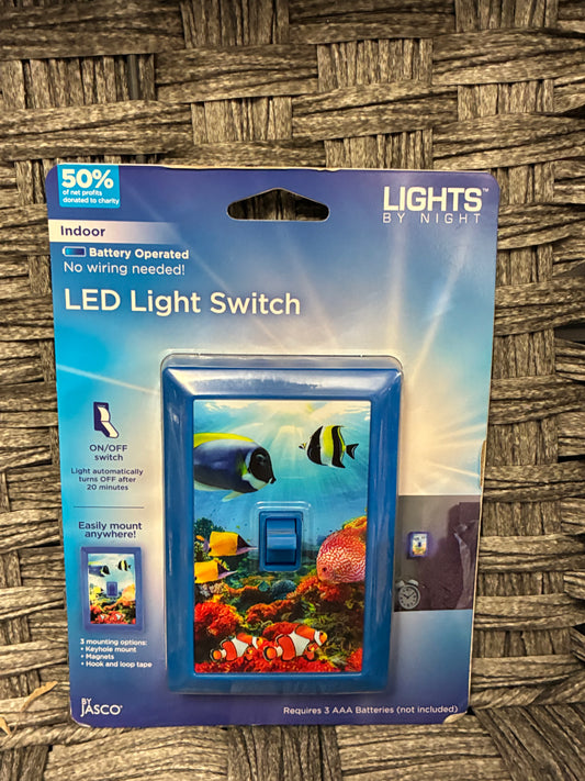 LED Light Switch Ocean Themed