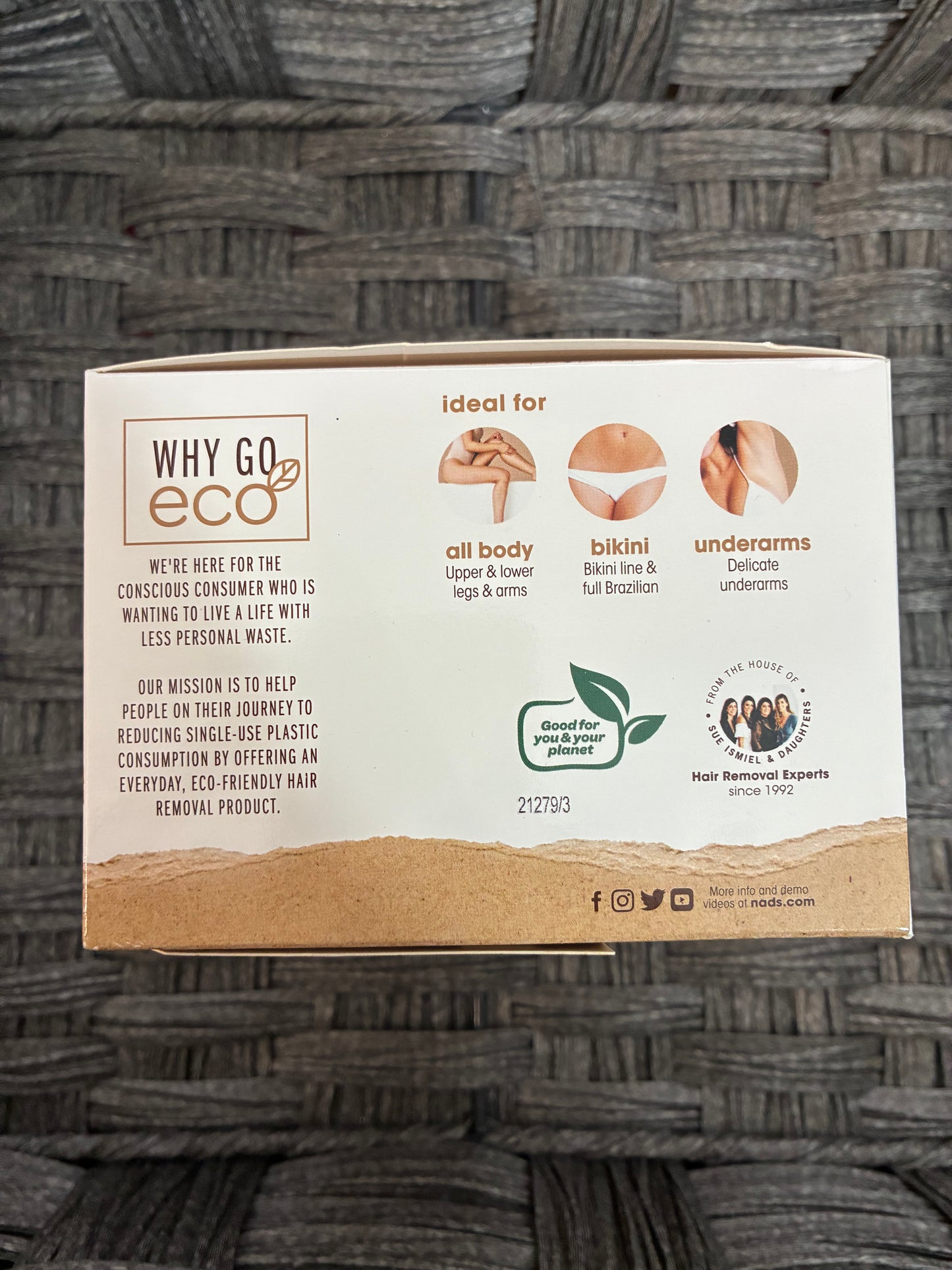 NAD'S ECO SALON WAX WITH ORGANIC HEMP OIL