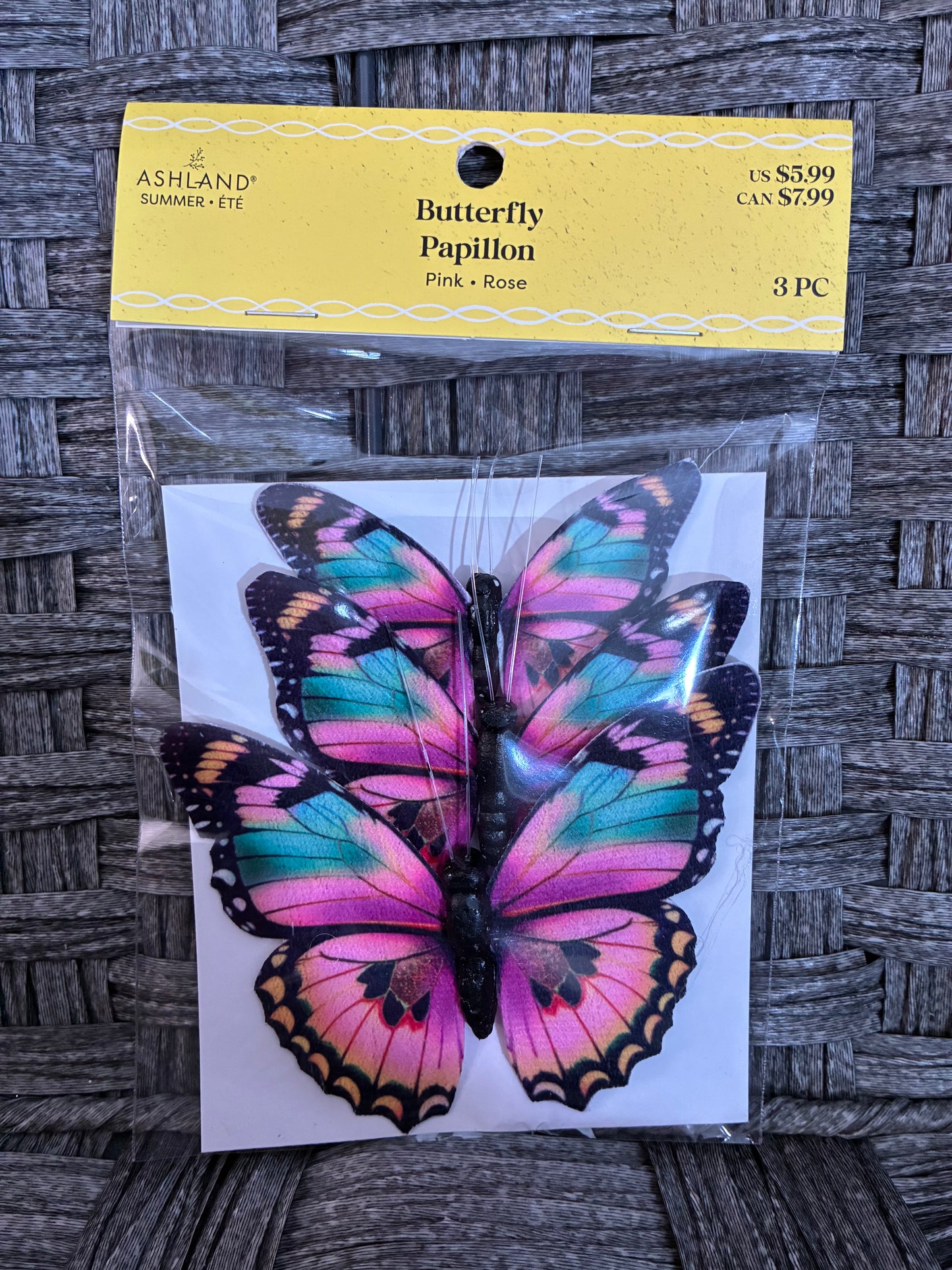 ASHLAND BUTTERFLY 3PC CRAFT SUPPLY