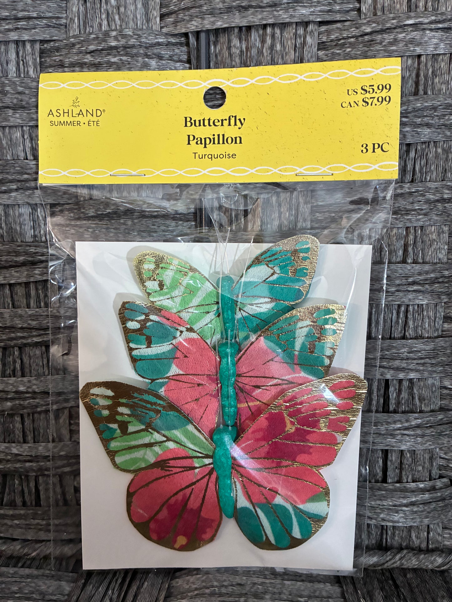 ASHLAND BUTTERFLY 3PC CRAFT SUPPLY