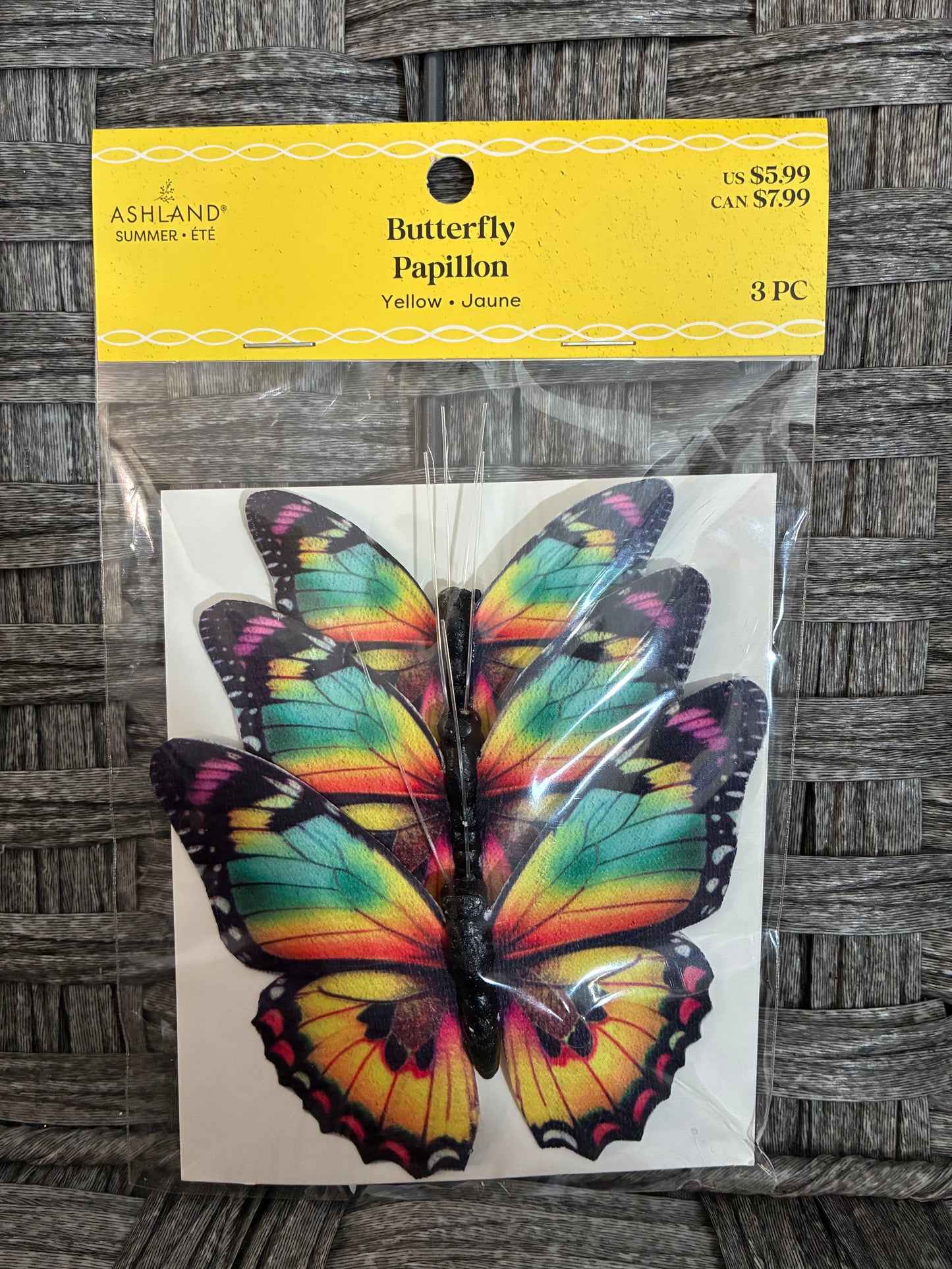 ASHLAND BUTTERFLY 3PC CRAFT SUPPLY