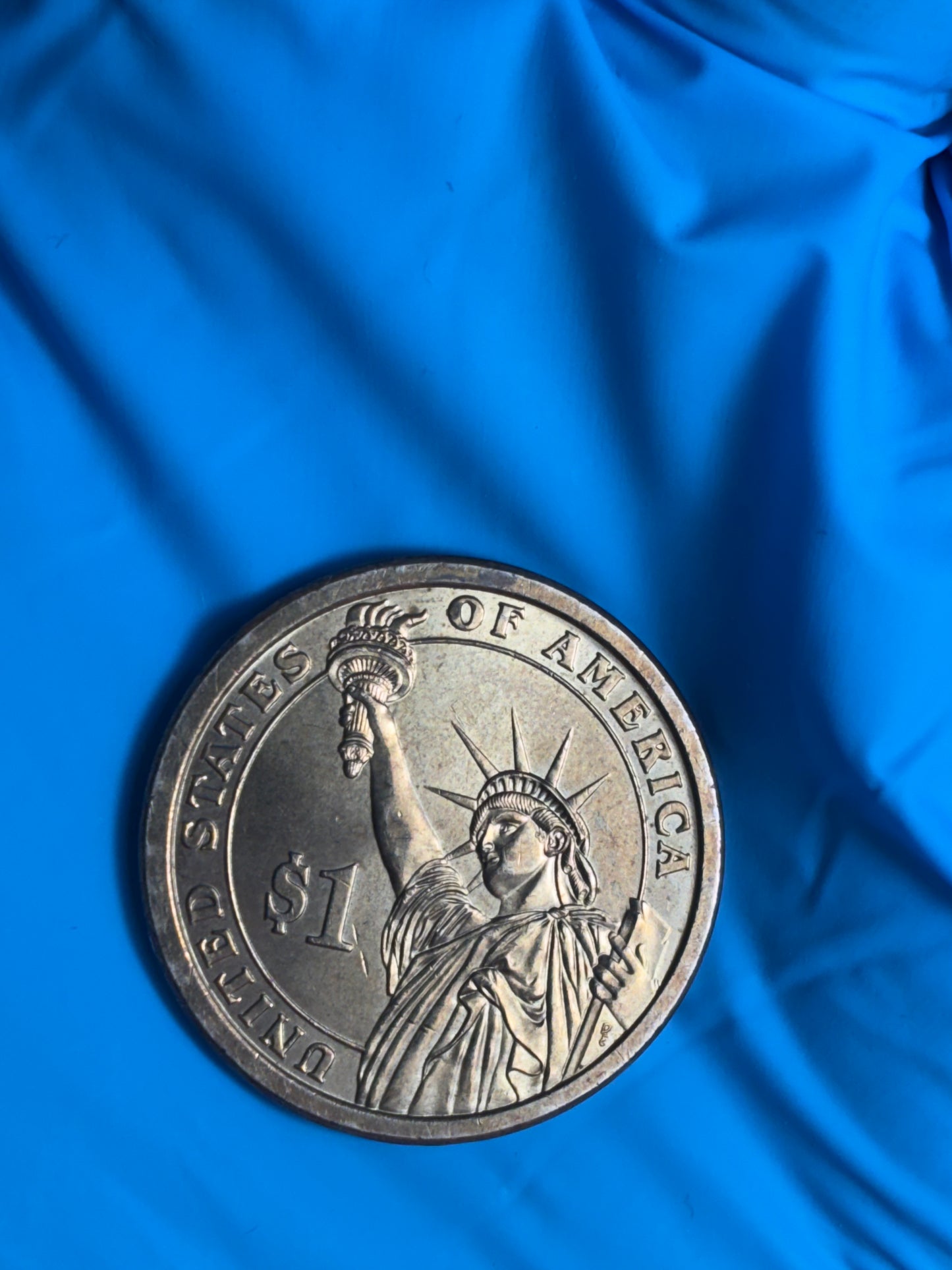 2007 P John Adam’s Dollar Coin Circulated Off Center Error