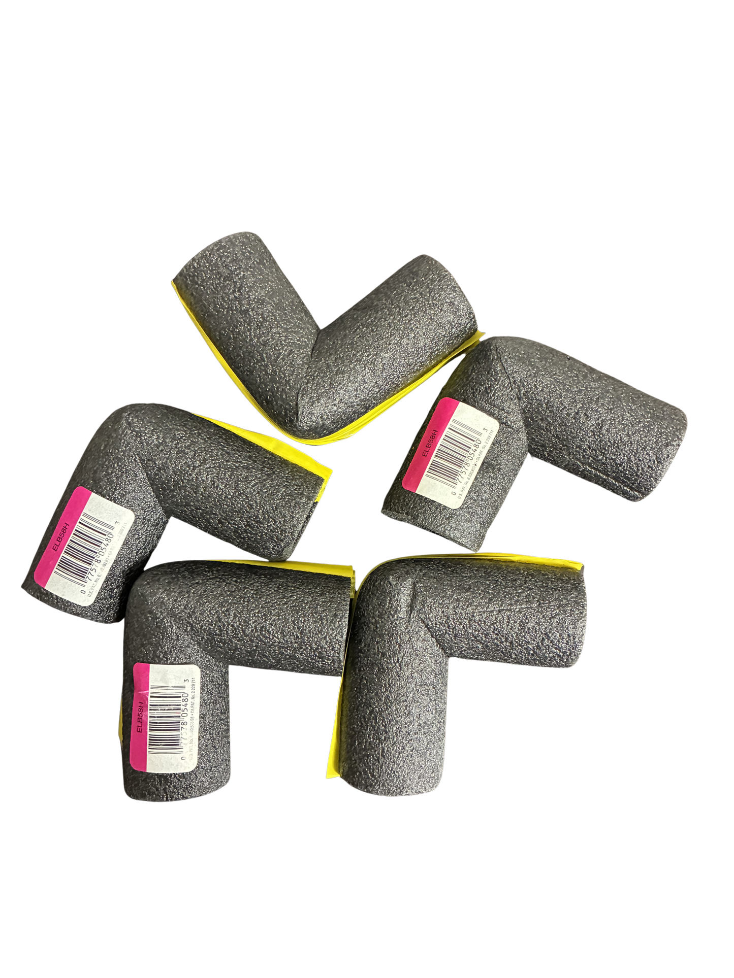 90 DEGREE FOAM PIPE INSULATION 5PCS