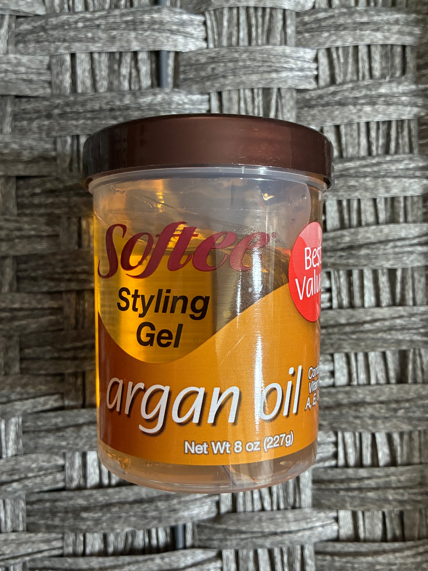 SOFTEE STYLING GEL ARGAN OIL 8OZ