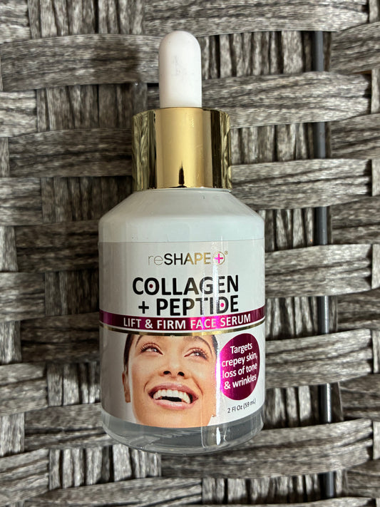 RESHAPE COLLAGEN + PEPTIDE LIFT & FIRM FACE SERUM 2FL OZ