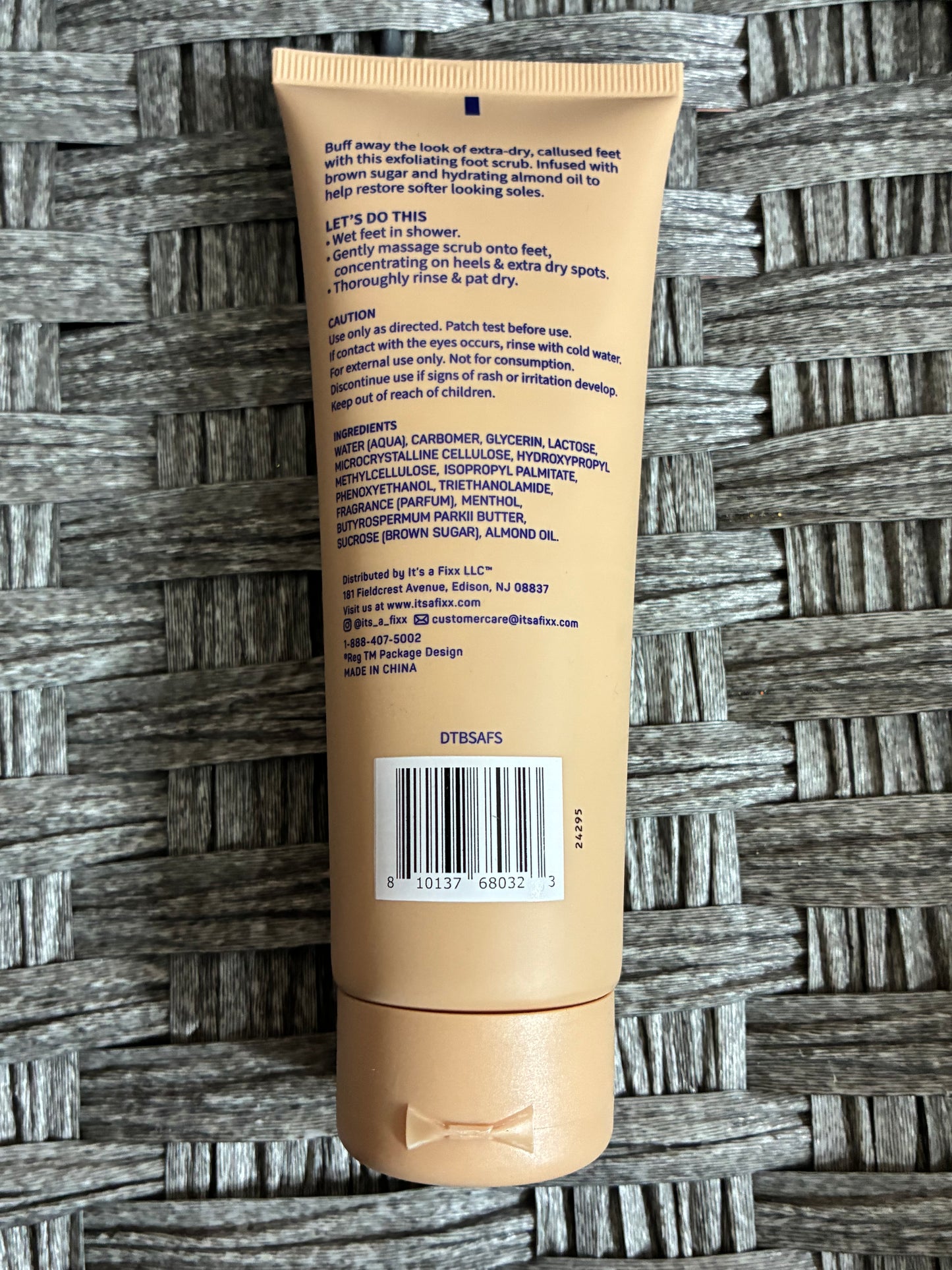 SPASCENTIALS EXFOLIATING FOOT SCRUB BROWN SUGAR AND ALMOND OIL 4OZ