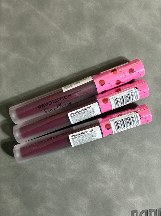 REVOLUTION VINYL CHERRY LIQUID LIPSTICK - BLACK FORREST