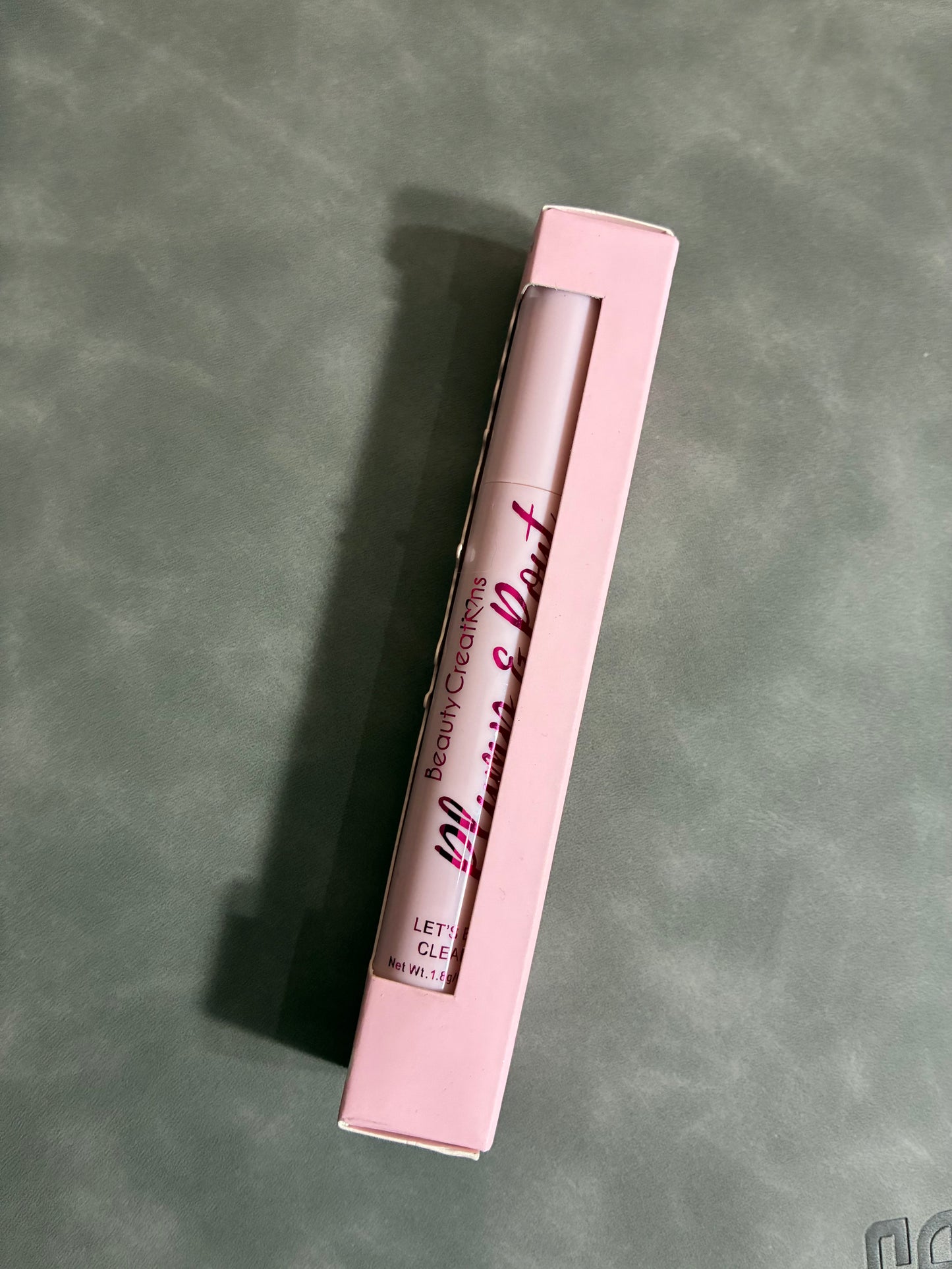 BEAUTY CREATIONS PLUMP AND POUT LETS BE CLEAR PLUMPING GLOSS STICK