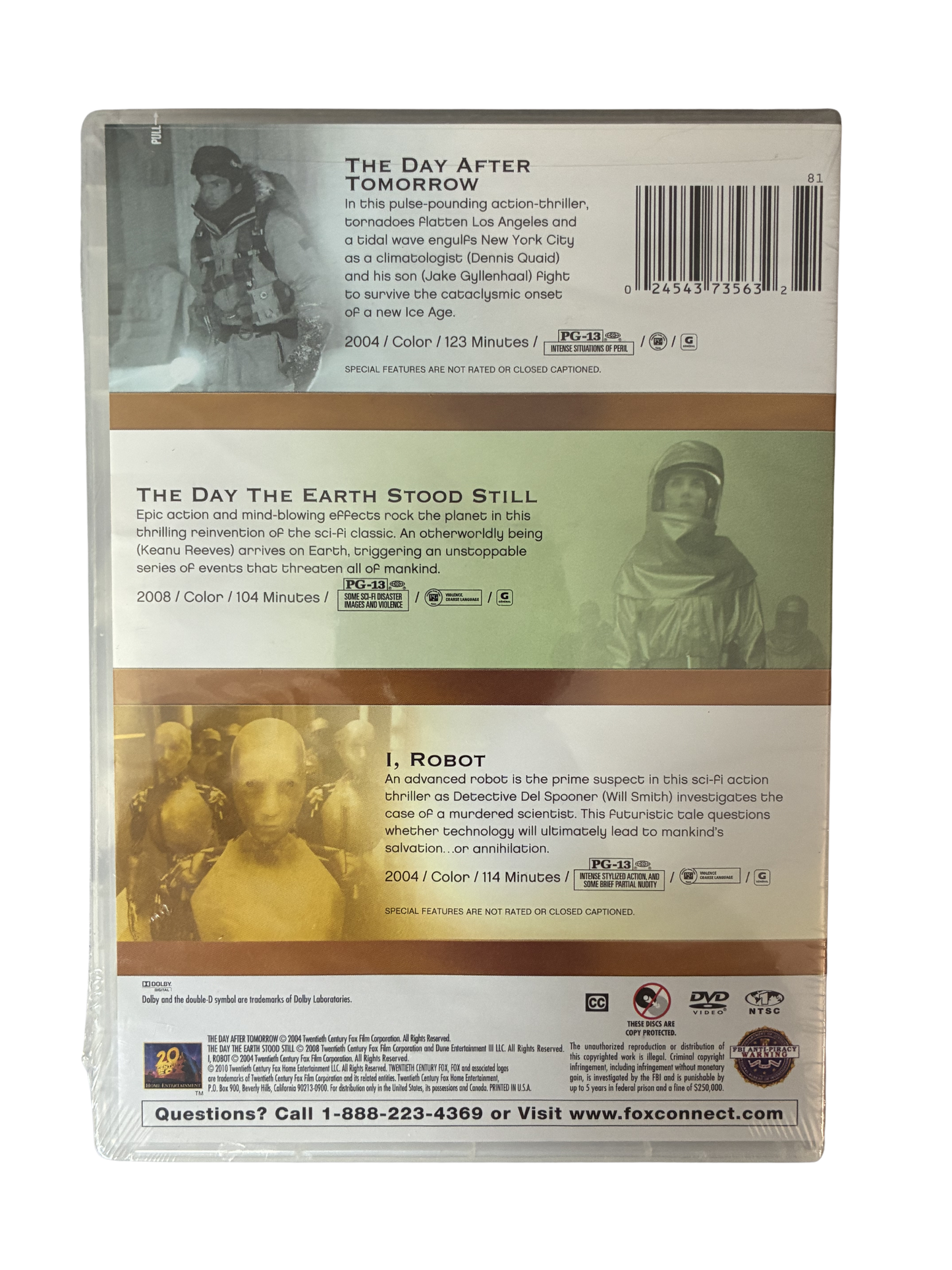 THREE FEATURE FILMS - APOCALYPSE THEMED