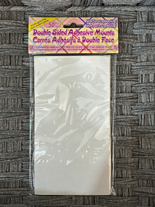 50PCS DOUBLE SIDED SCRAPBOOK ADHESIVE MOUNTS