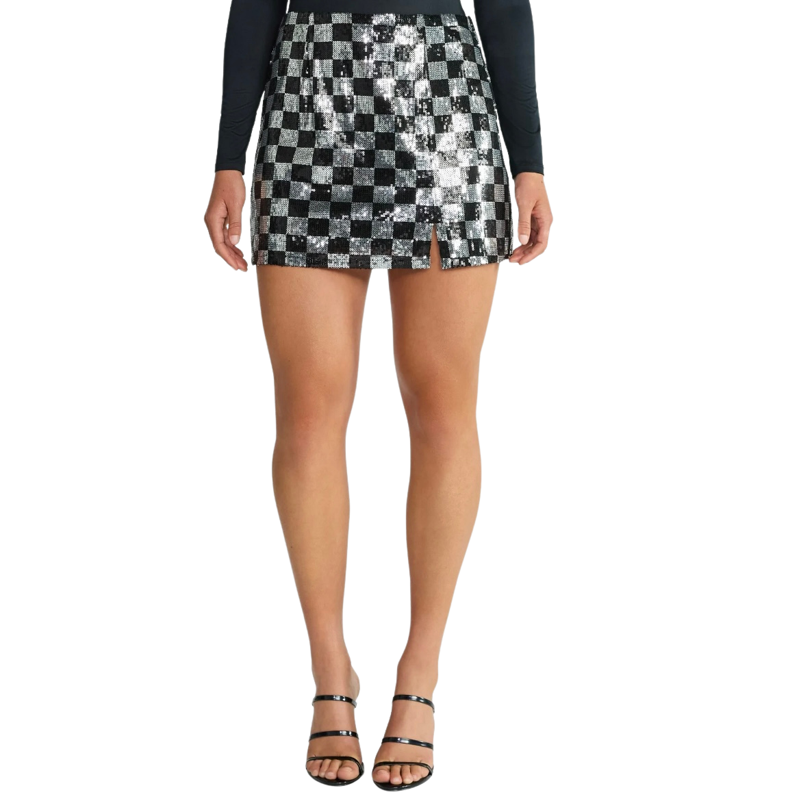 MADDEN NYC WOMEN’S SEQUIN MINI SKIRT - XXS