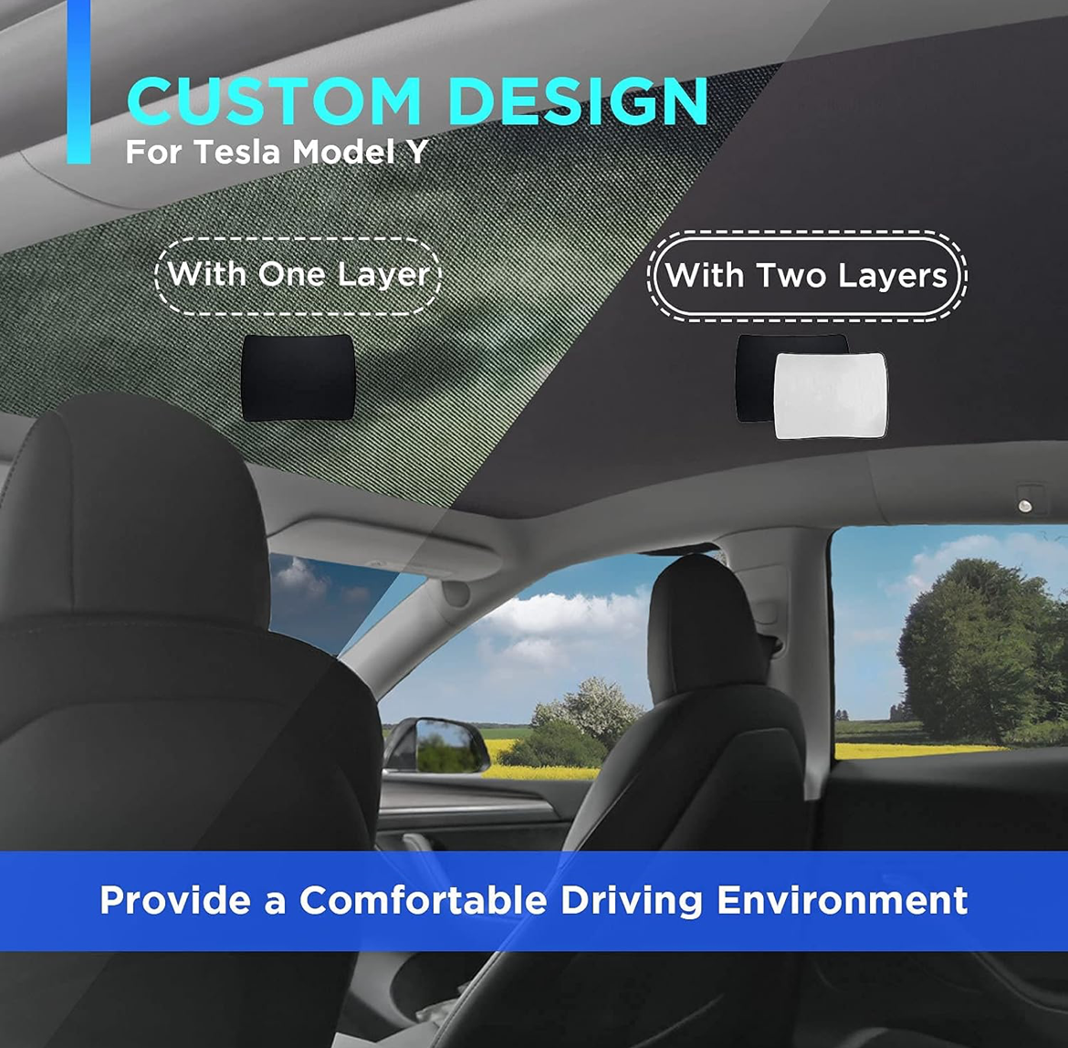 NESTOUR FOR TESLA 2020-2023 MODEL Y FOLDABLE ROOF SUNSHADE