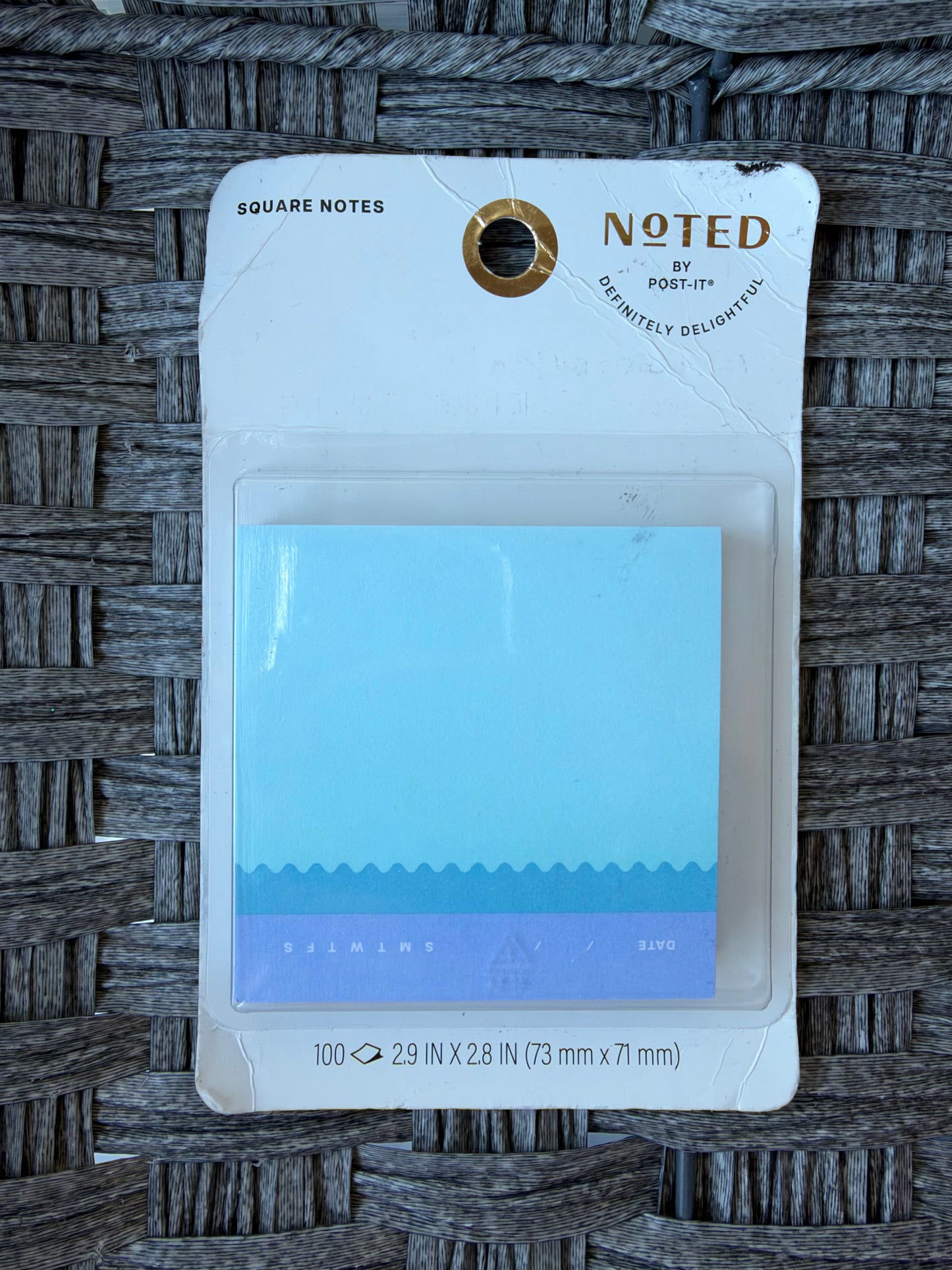 NOTED BY POST-IT 100CT SQUARE