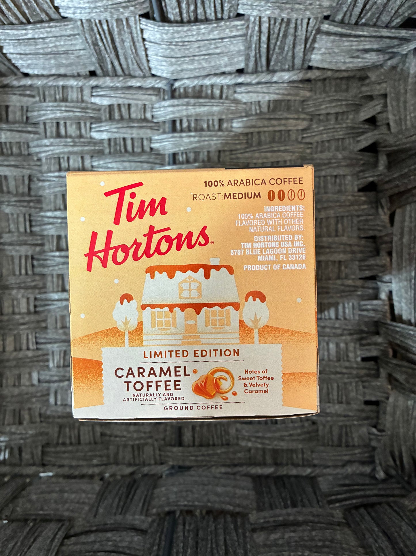 KEURIG TIM HORTONS CARAMEL TOFFEE LIMITED EDITION 12 PODS BB 06AUGUST2026