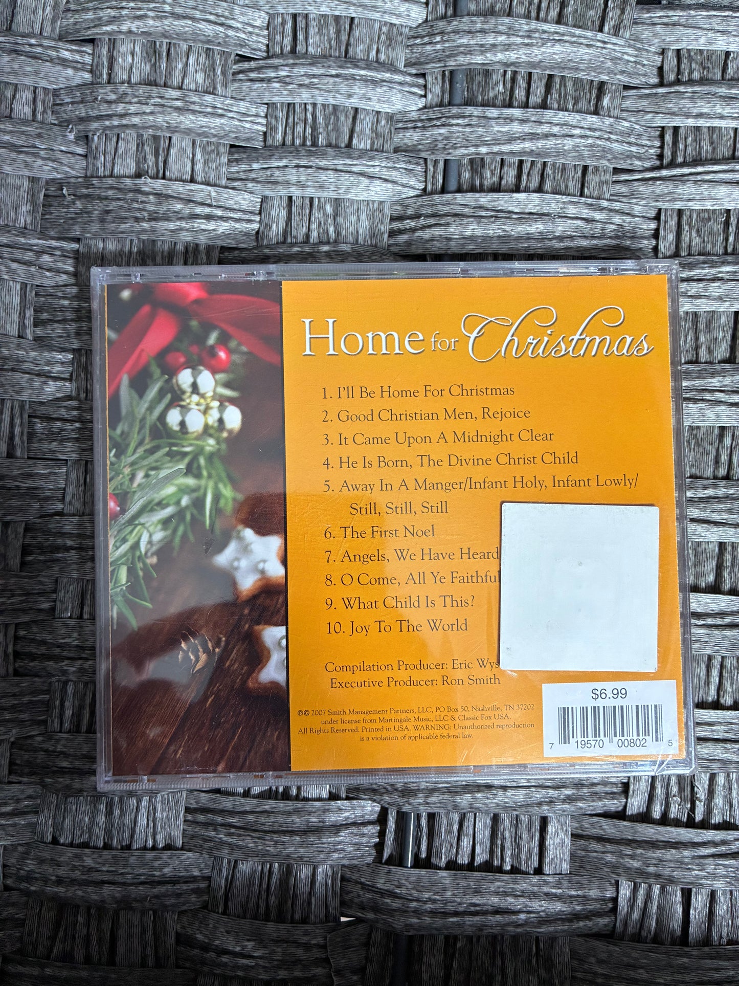 HOME FOR CHRISTMAS INSTRUMENTAL CHRISTMAS FAVORITES CD 2007 - SEALED