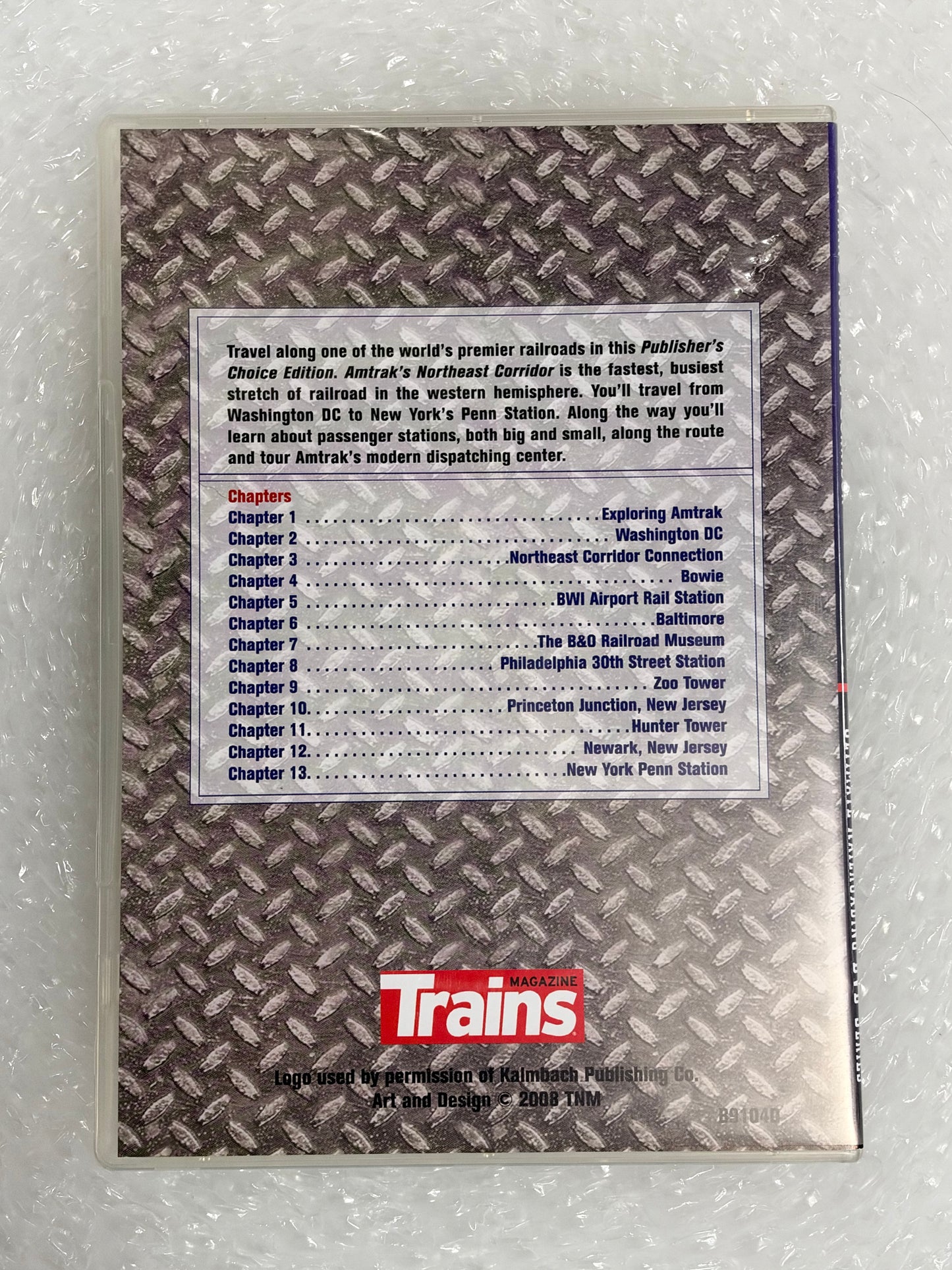 TRAINS MAGAZINE ULTIMATE RAILROADING DVD SERIES - AMTRAK'S NORTHEAST CORRIDOR