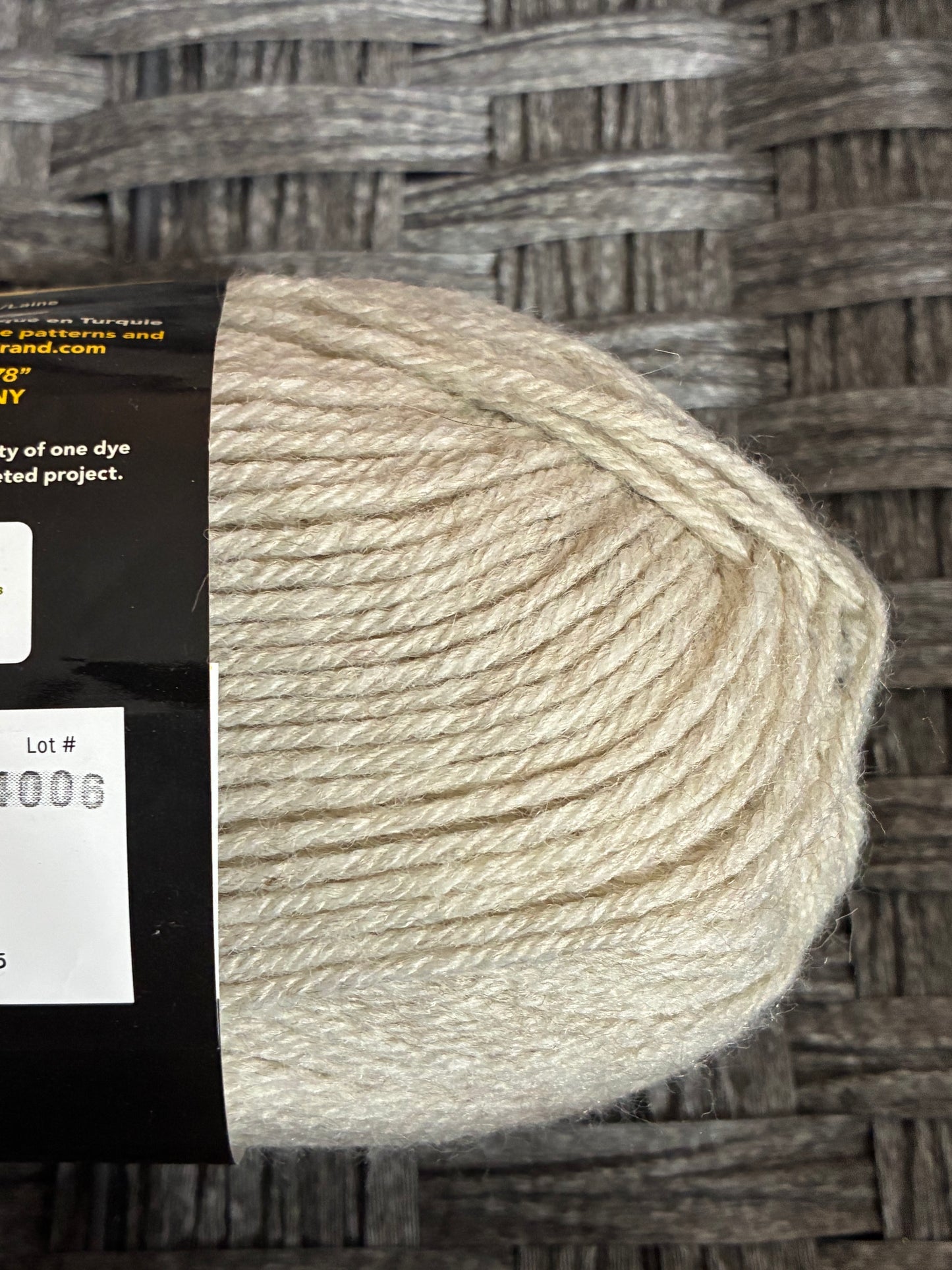 LION BRAND WOOL-EASE YARN, NATURAL HEATHER