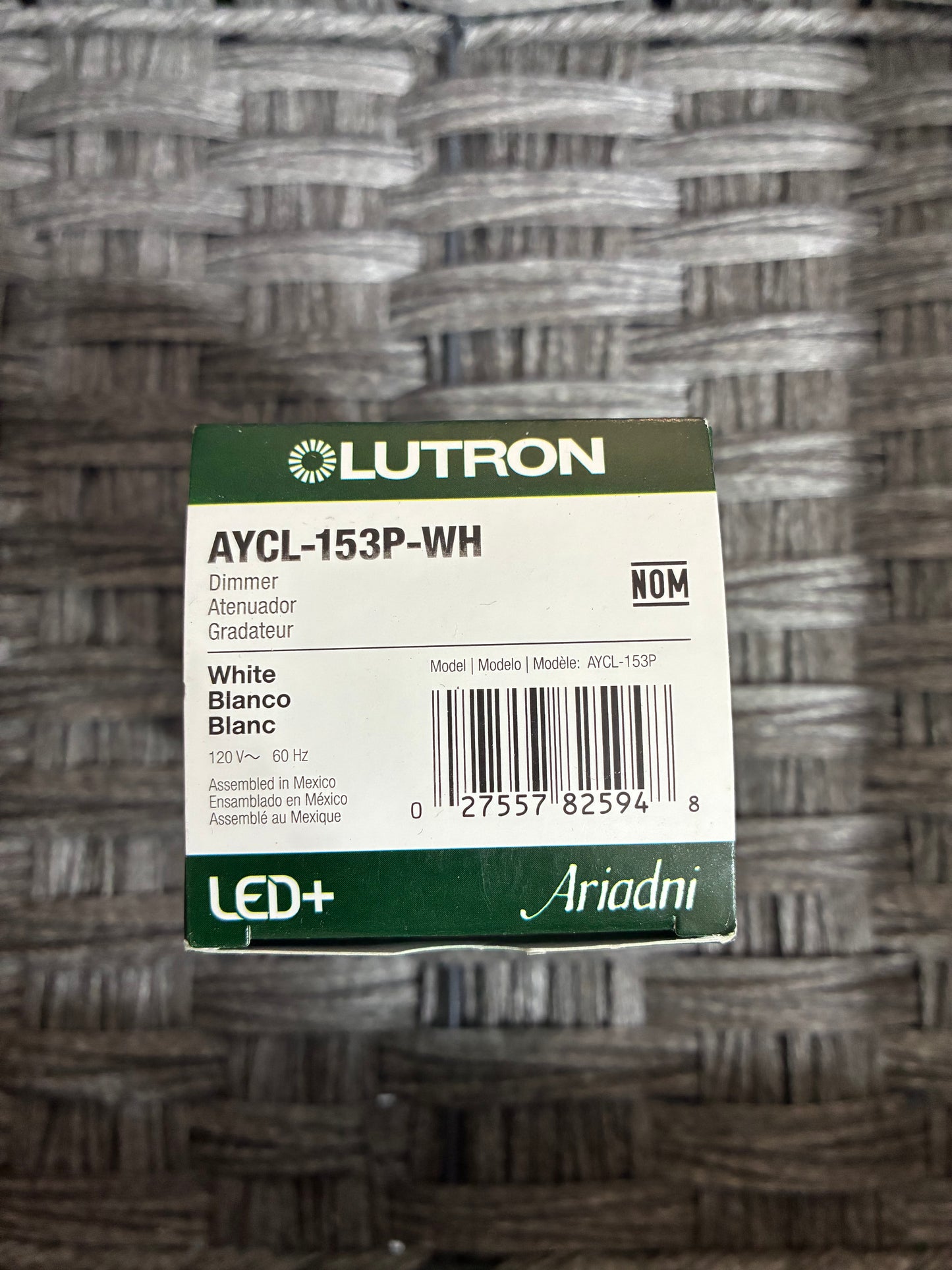 2 PACK LUTRON AYCL-153P-WH WHITE DIMMER
