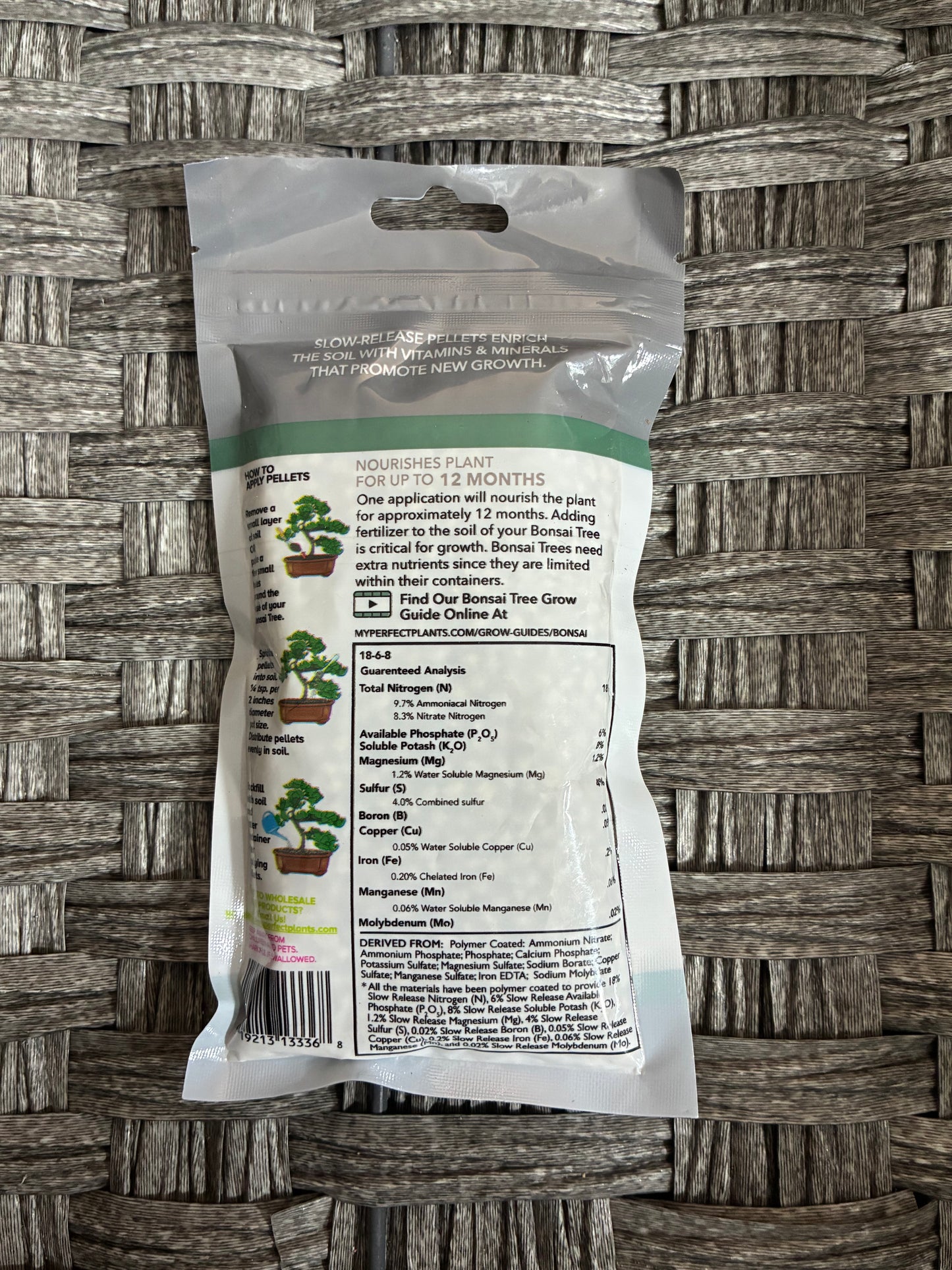 BONSAI FERTILIZER PELLETS BY PERFECT PLANTS - SLOW RELEASE