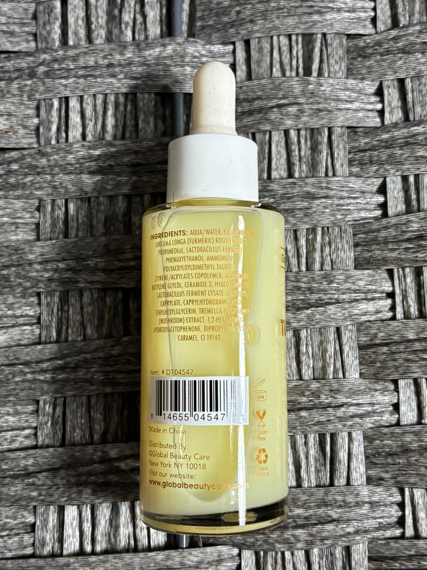 GLOBAL BEAUTY CARE TURMERIC FACE MILK BRIGHTEN & NOURISH 1.7 FL OZ