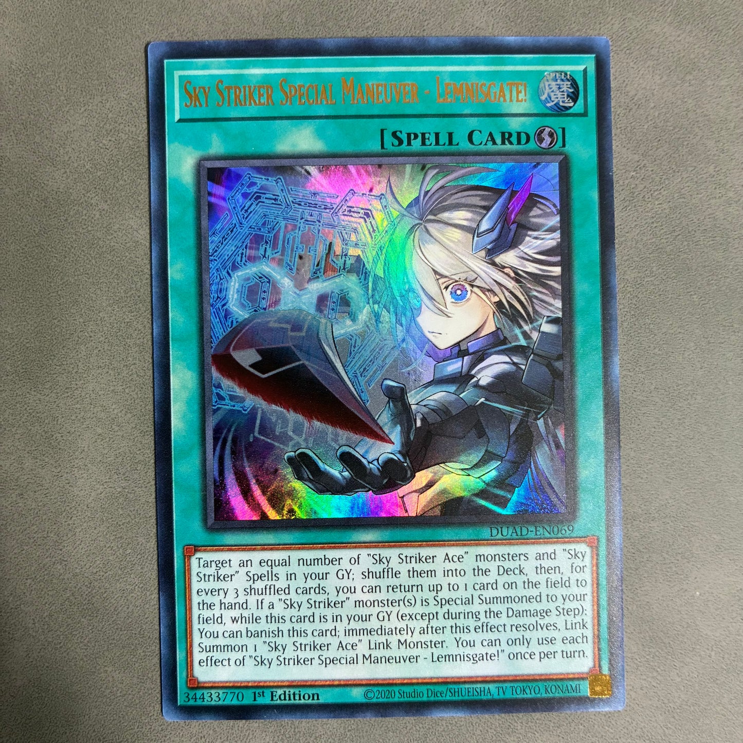 YU-GI-OH TCG SKY STRIKER SPECIAL MANEUVER LEMNISGATE DUAD-EN069 HOLO 1ST EDITION