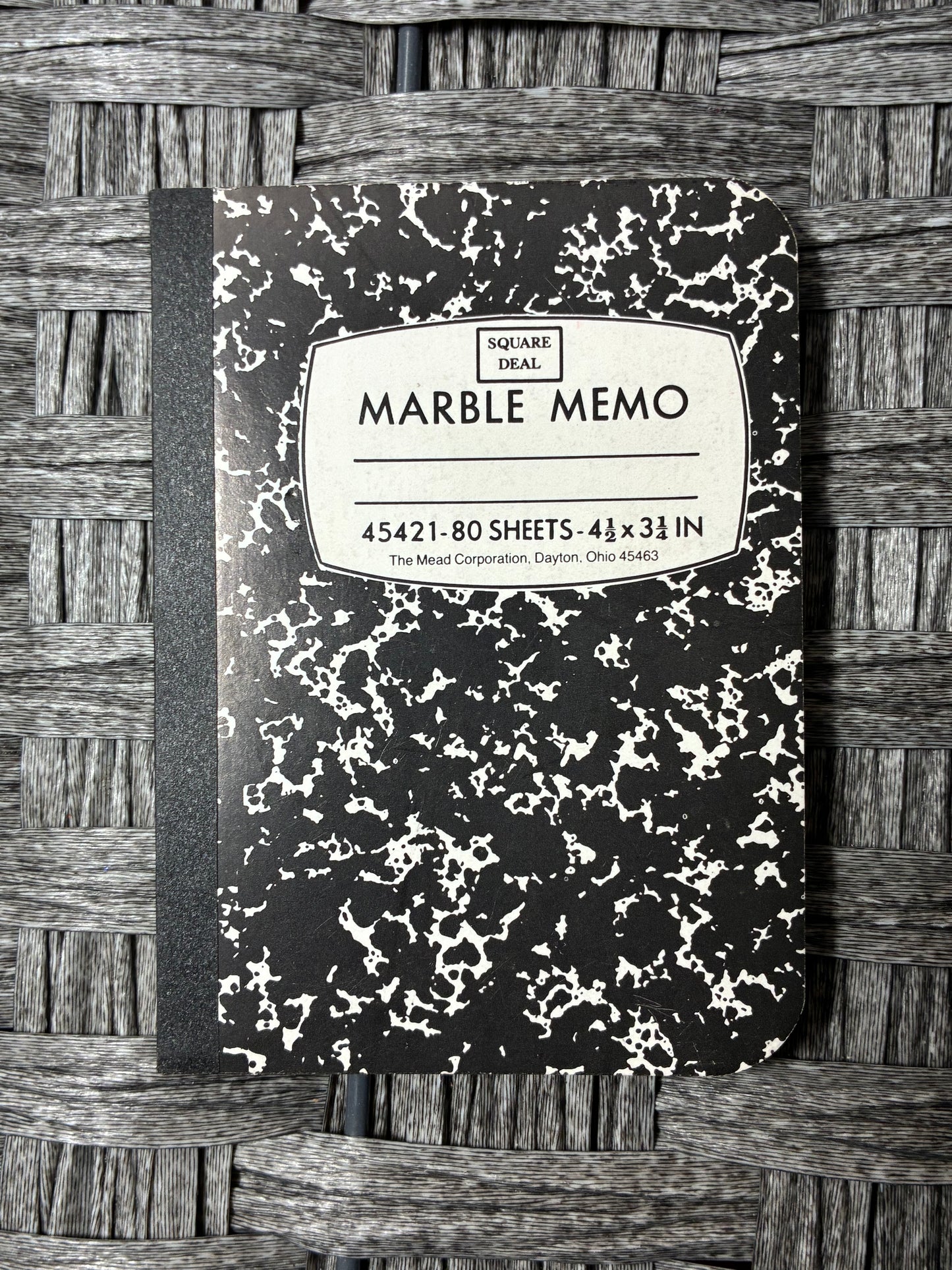 MARBLE MEMO 80 SHEETS POCKET NOTEBOOK