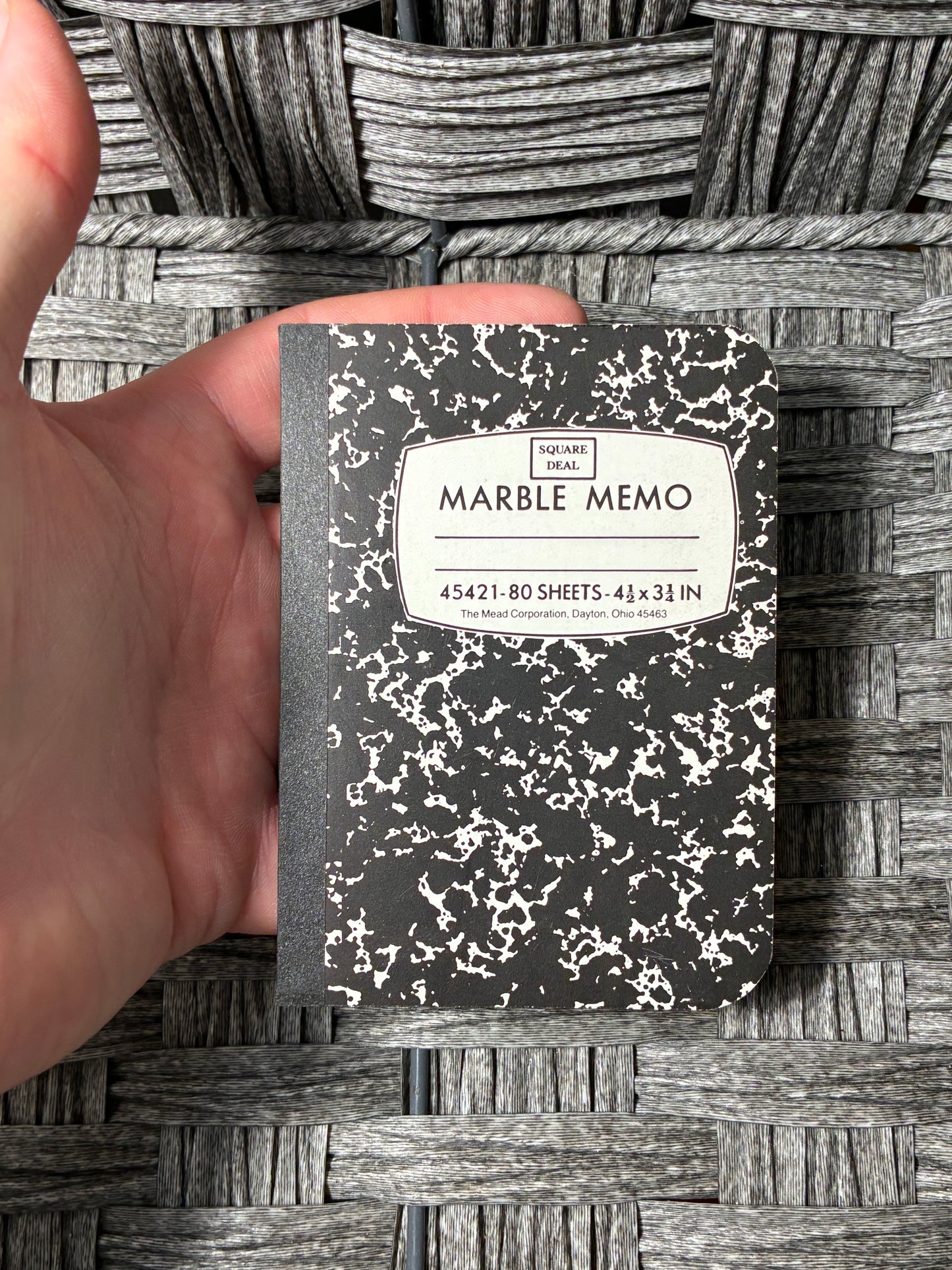 MARBLE MEMO 80 SHEETS POCKET NOTEBOOK