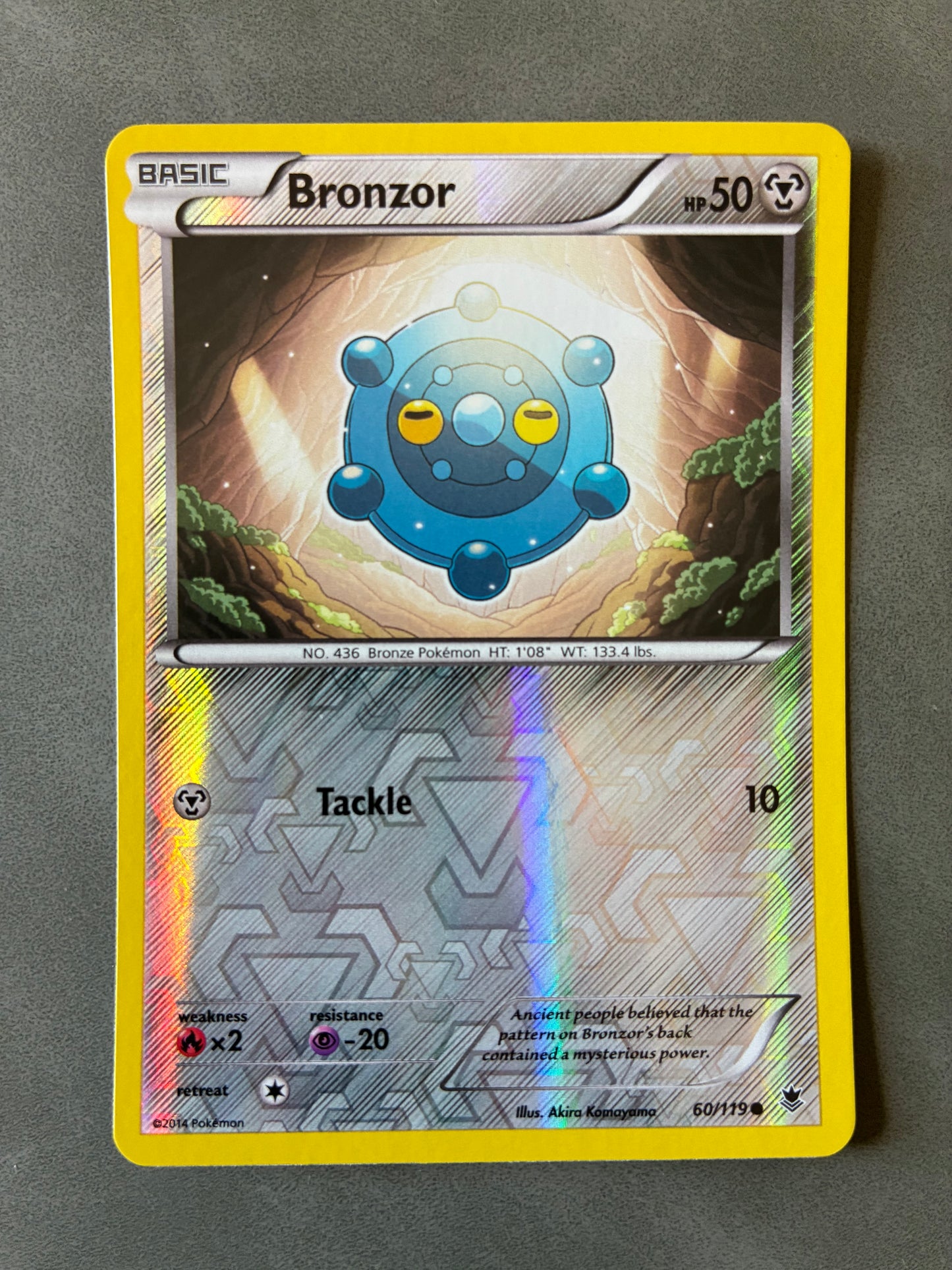 2014 POKEMON TCG BRONZOR 60/119 HOLO