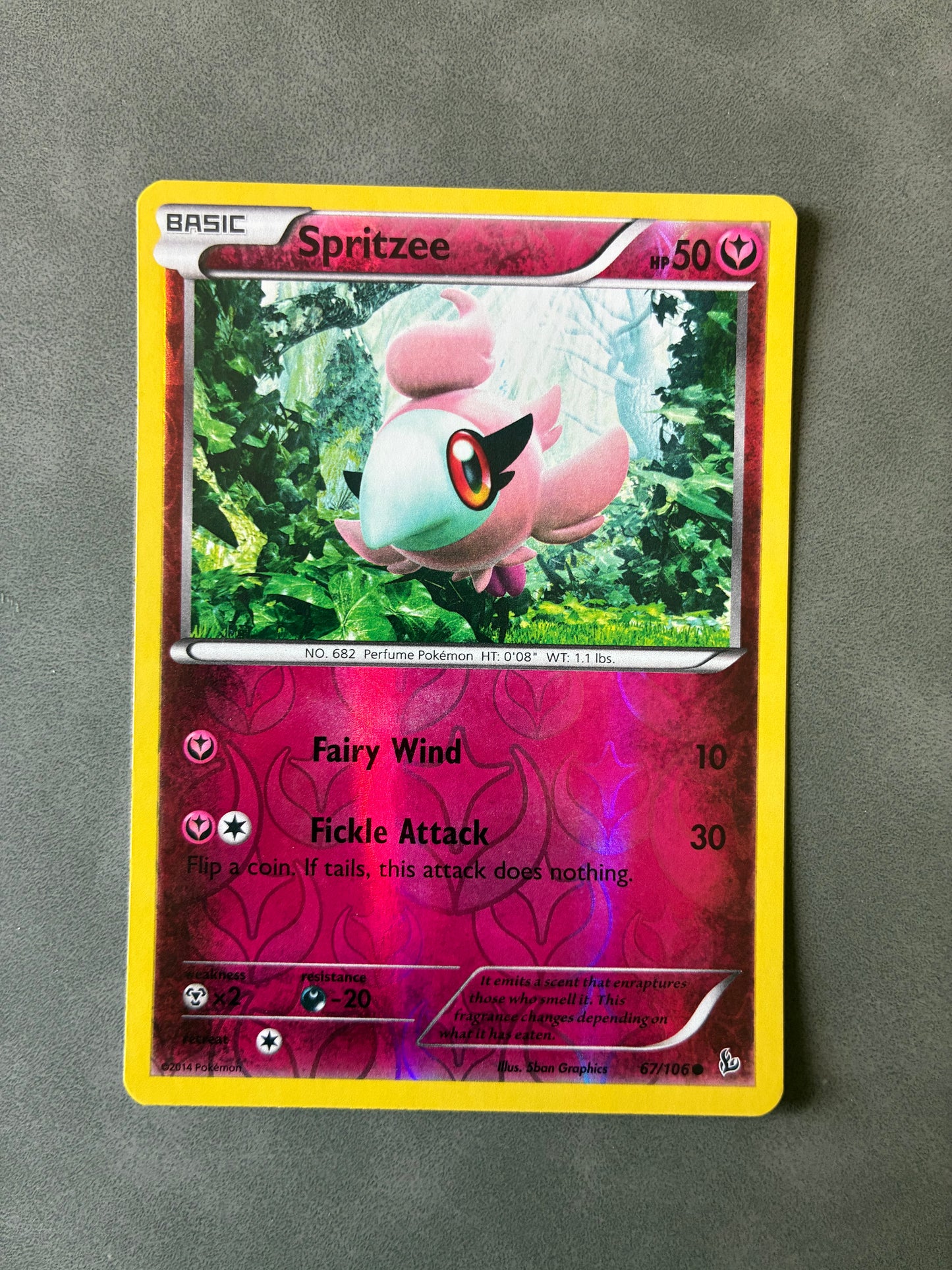 2014 POKEMON TCG - SPRITZEE 67/106 HOLO