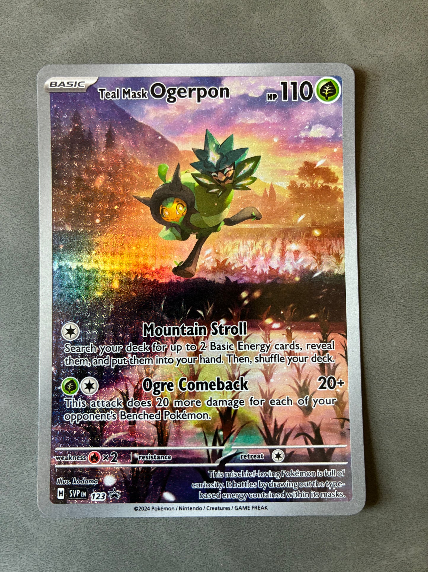 2024 POKEMON TCG TEAL MASK OGERPON 123 HOLO