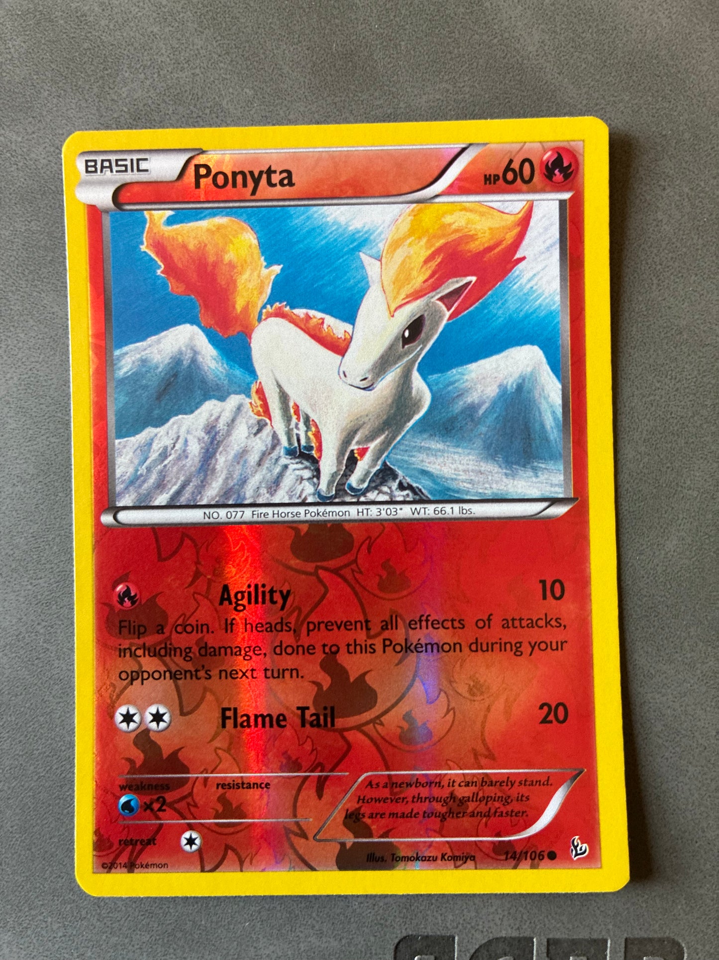 POKEMON TCG PONYTA 14/106 HOLO 2014