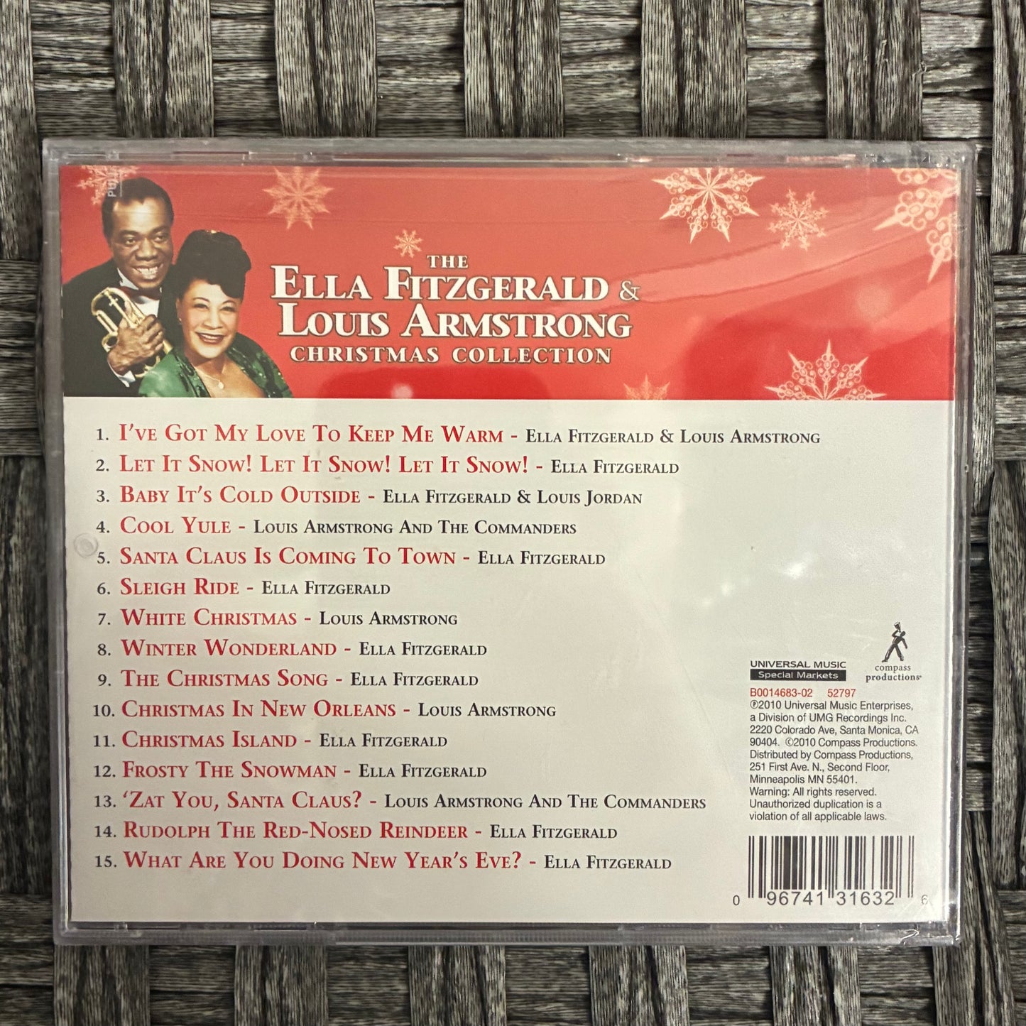 THE ELLA FITZGERALD & LOUIS ARMSTRONG CHRISTMAS COLLECTION CD - NEW SEALED