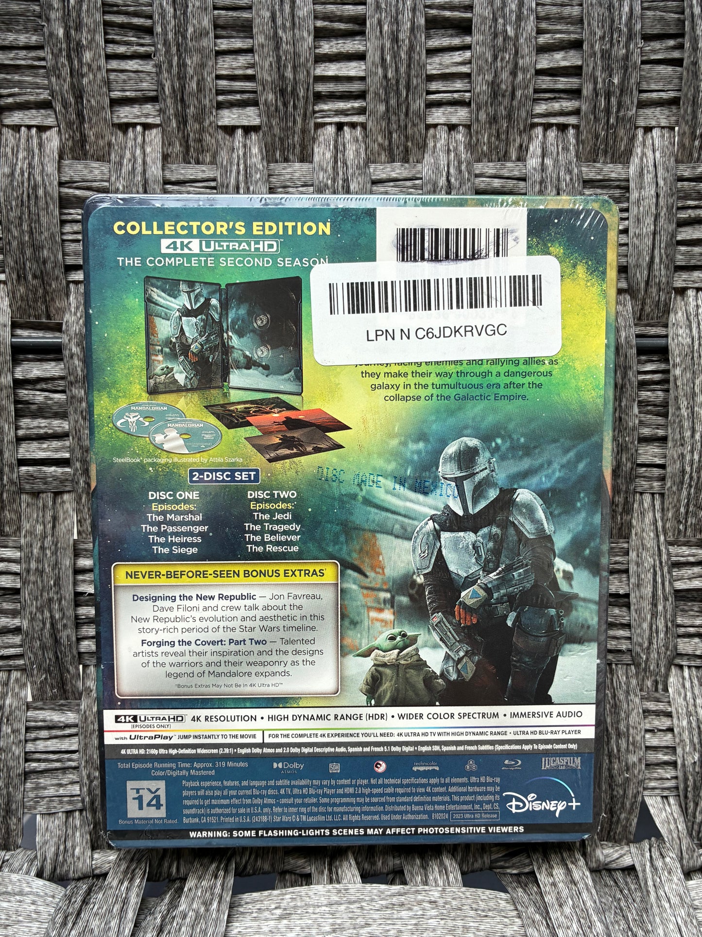 STAR WARS THE MANDALORIAN COMPLETE SECOND SEASON COLLECTORS EDITION 4K ULTRA HD
