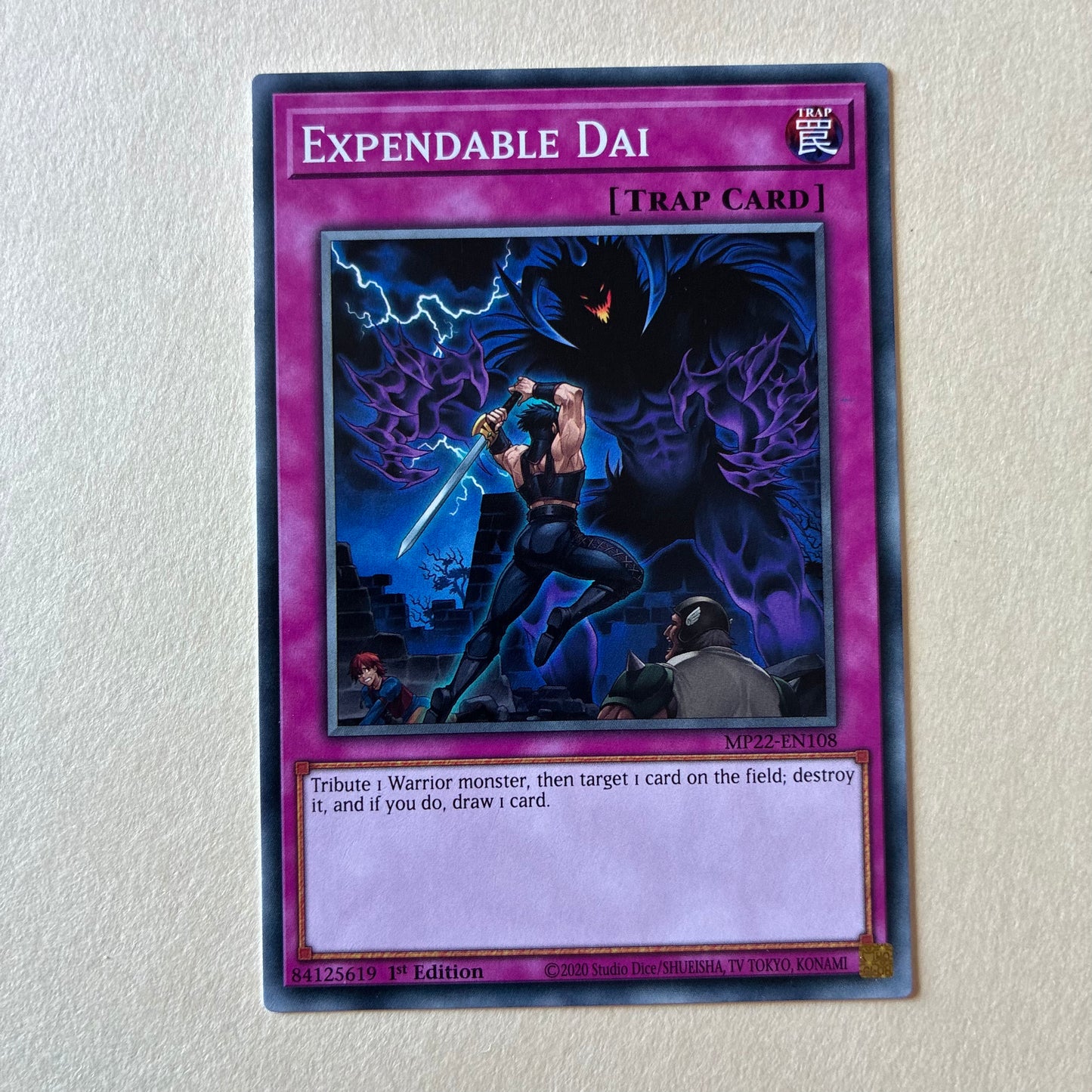 2020 YU-GI-OH! TCG - EXPENDABLE DAI (MP22-EN108) 1ST EDITION