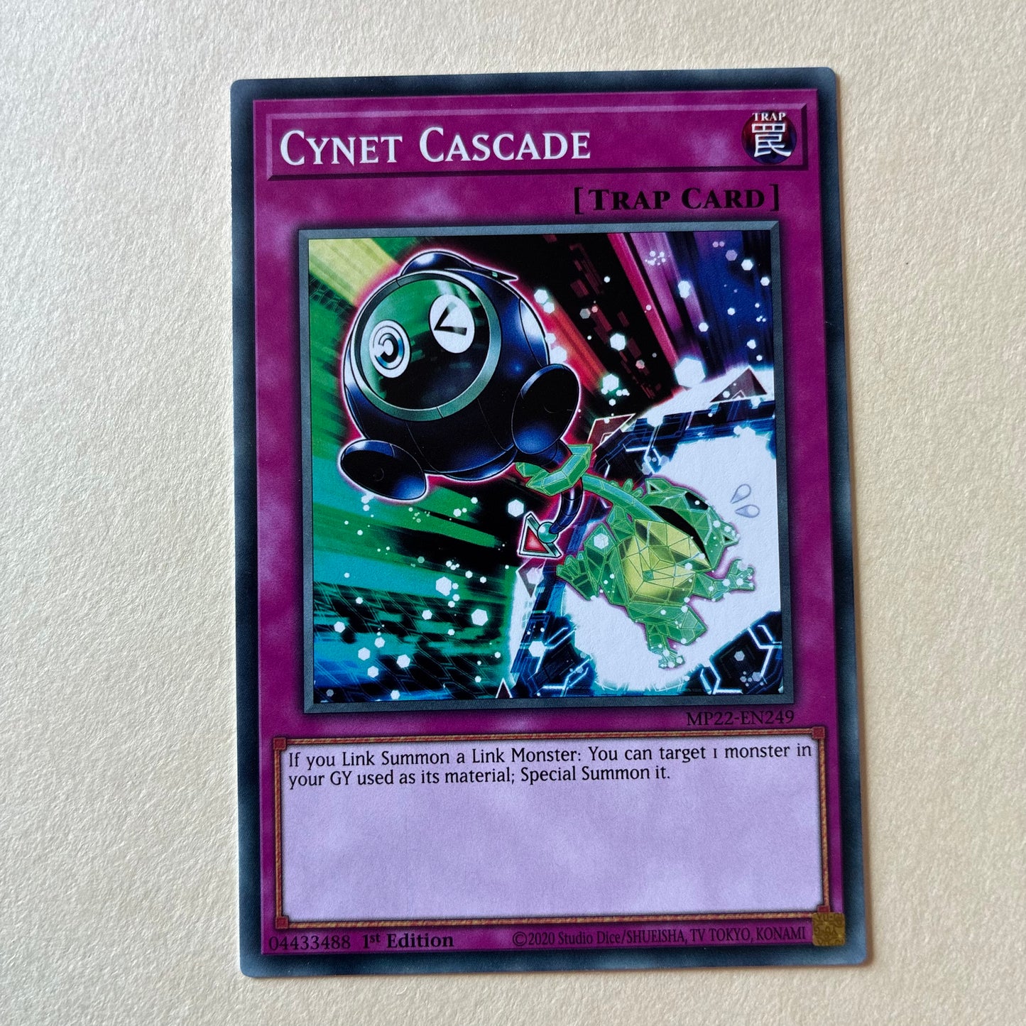 2020 YU-GI-OH! TCG - CYNET CASCADE (MP22-EN249) 1ST EDITION